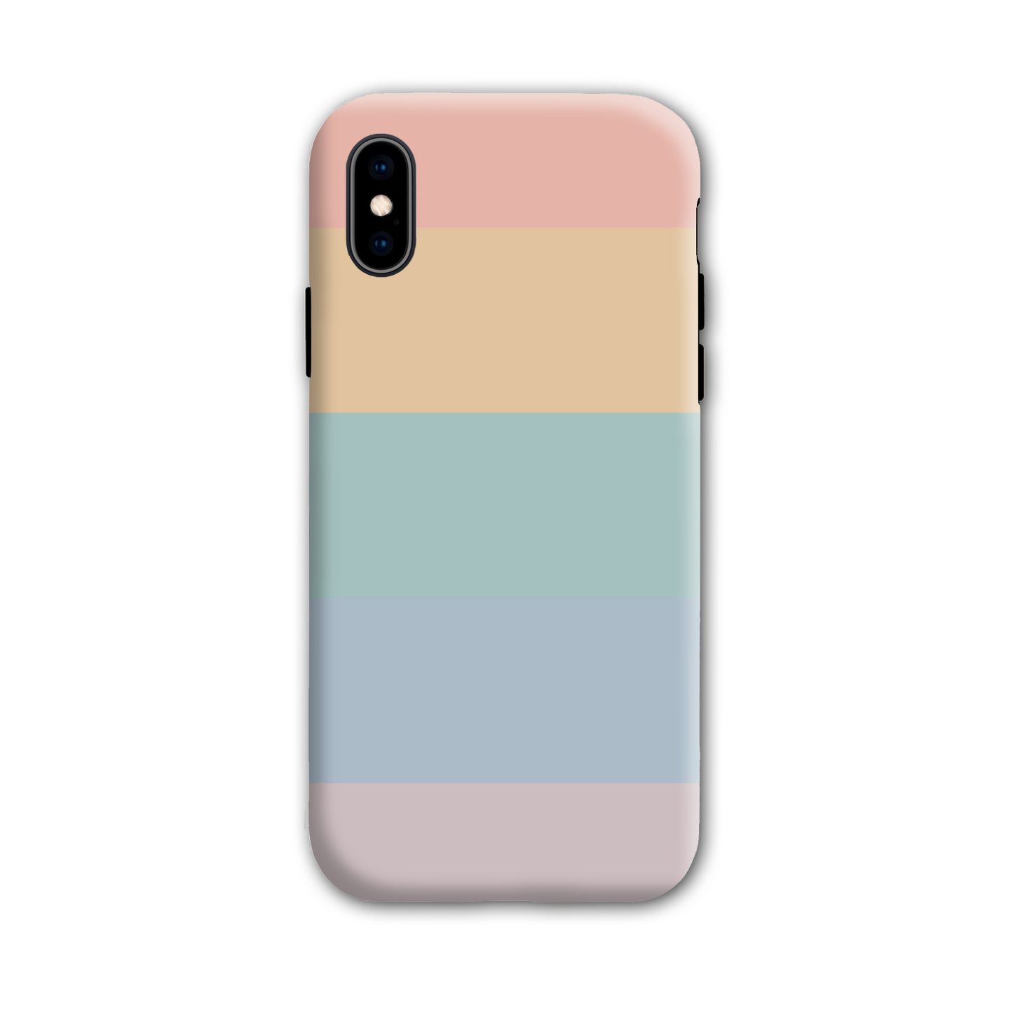Pastel Rainbow Stripe Tough Phone Case