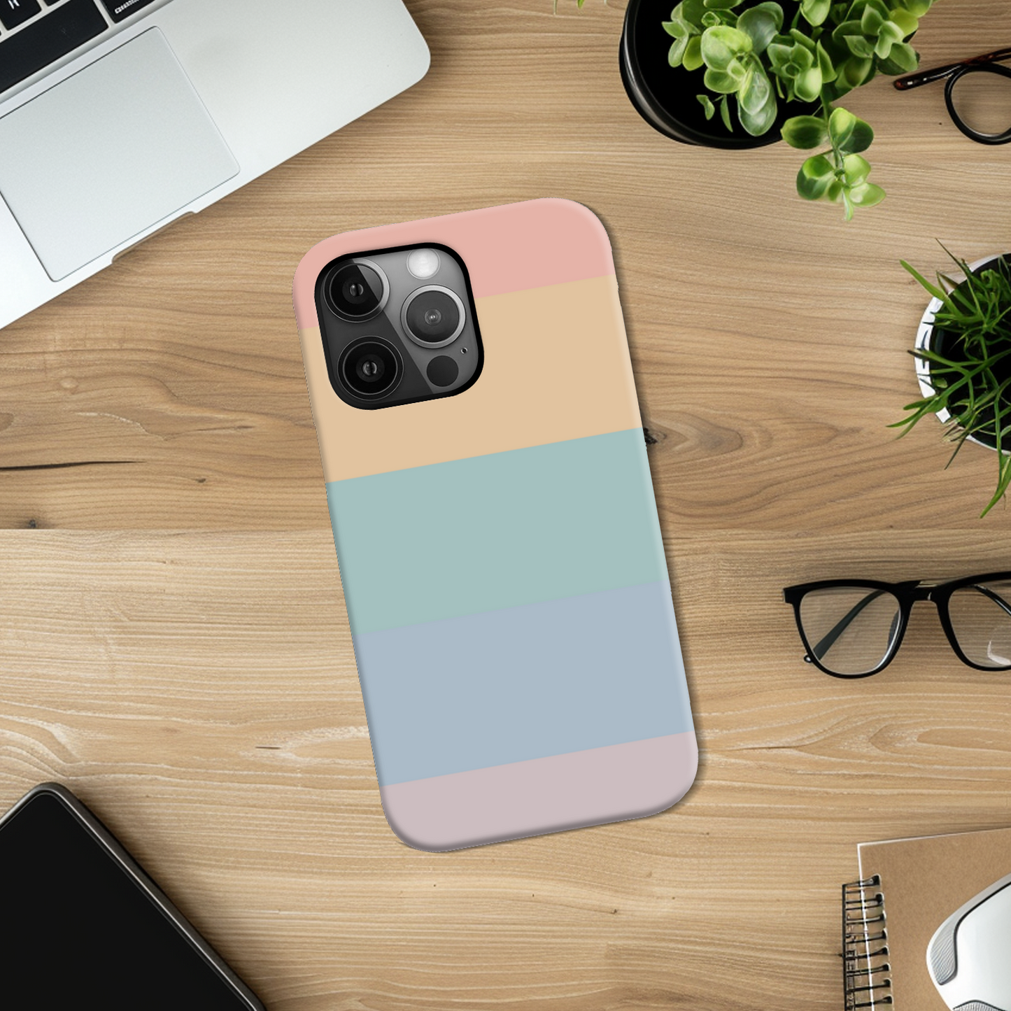 Pastel Rainbow Stripe Tough Phone Case