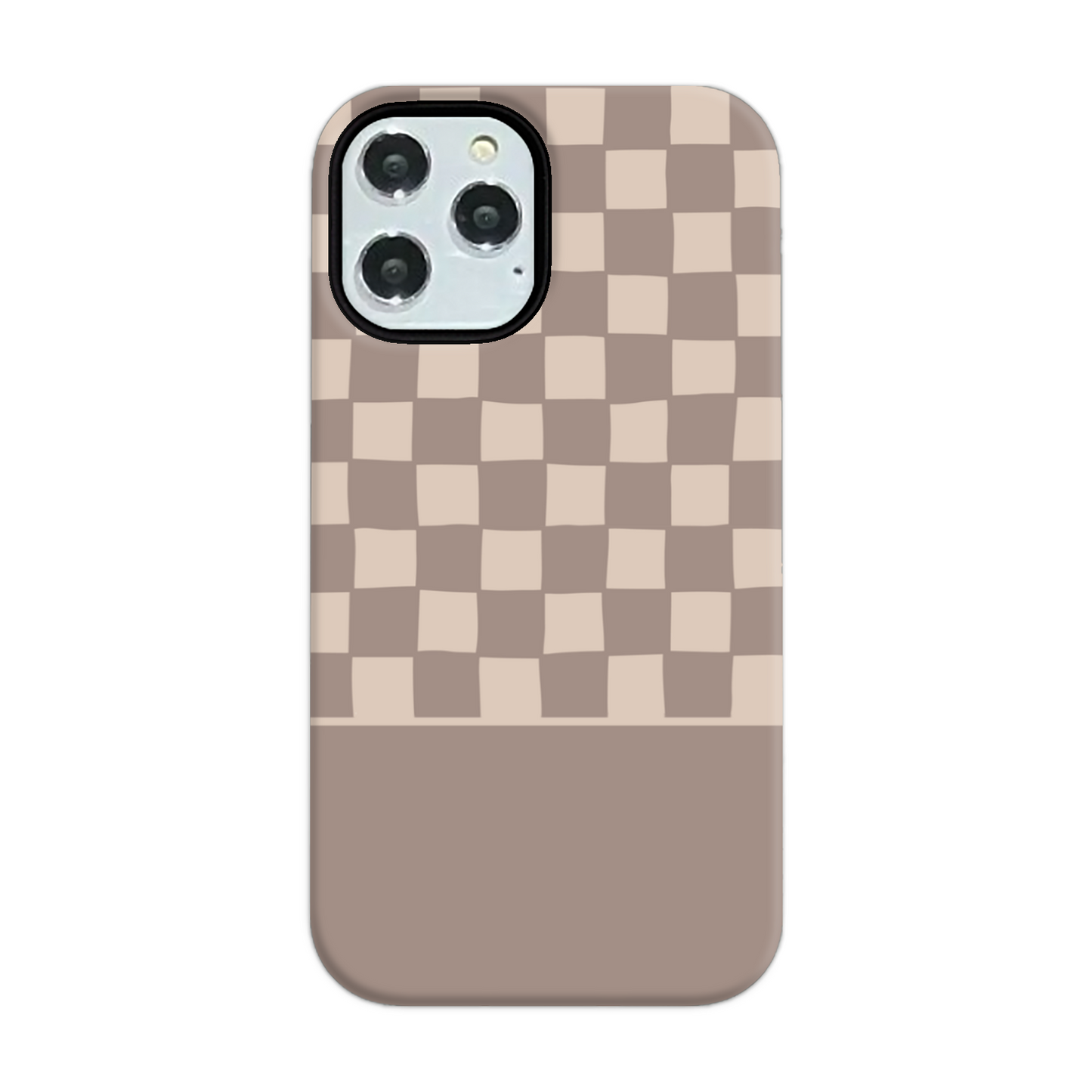 Mocca Wobbly Check Tough Phone Case