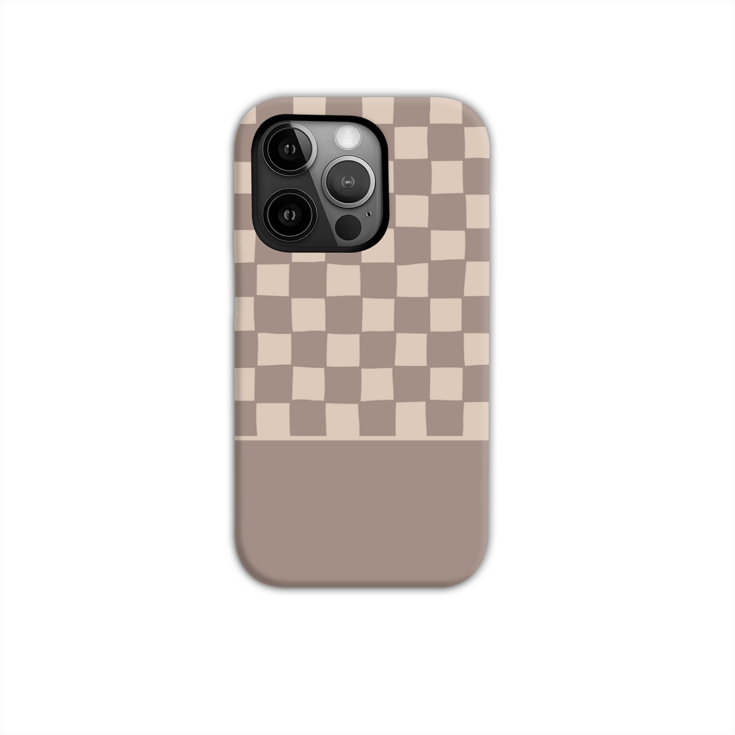 Mocca Wobbly Check Tough Phone Case