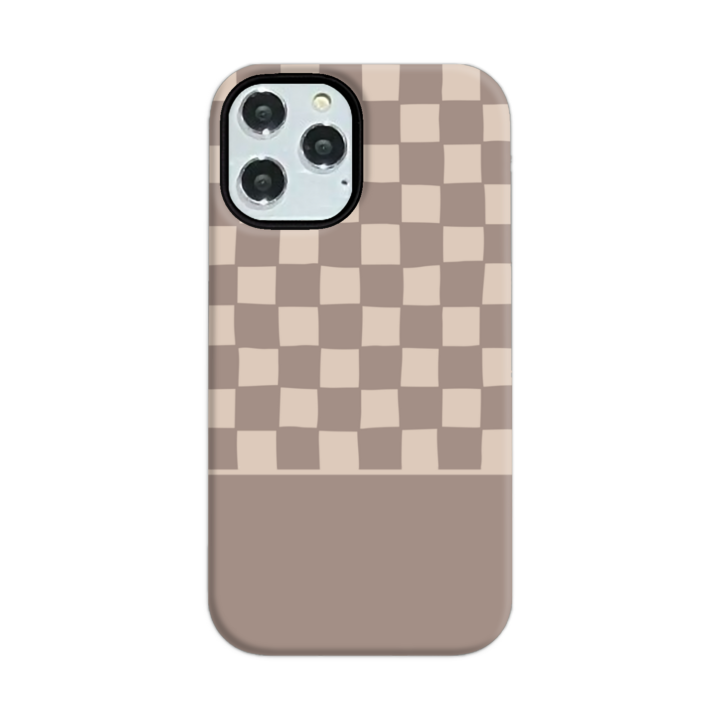 Mocca Wobbly Check Tough Phone Case