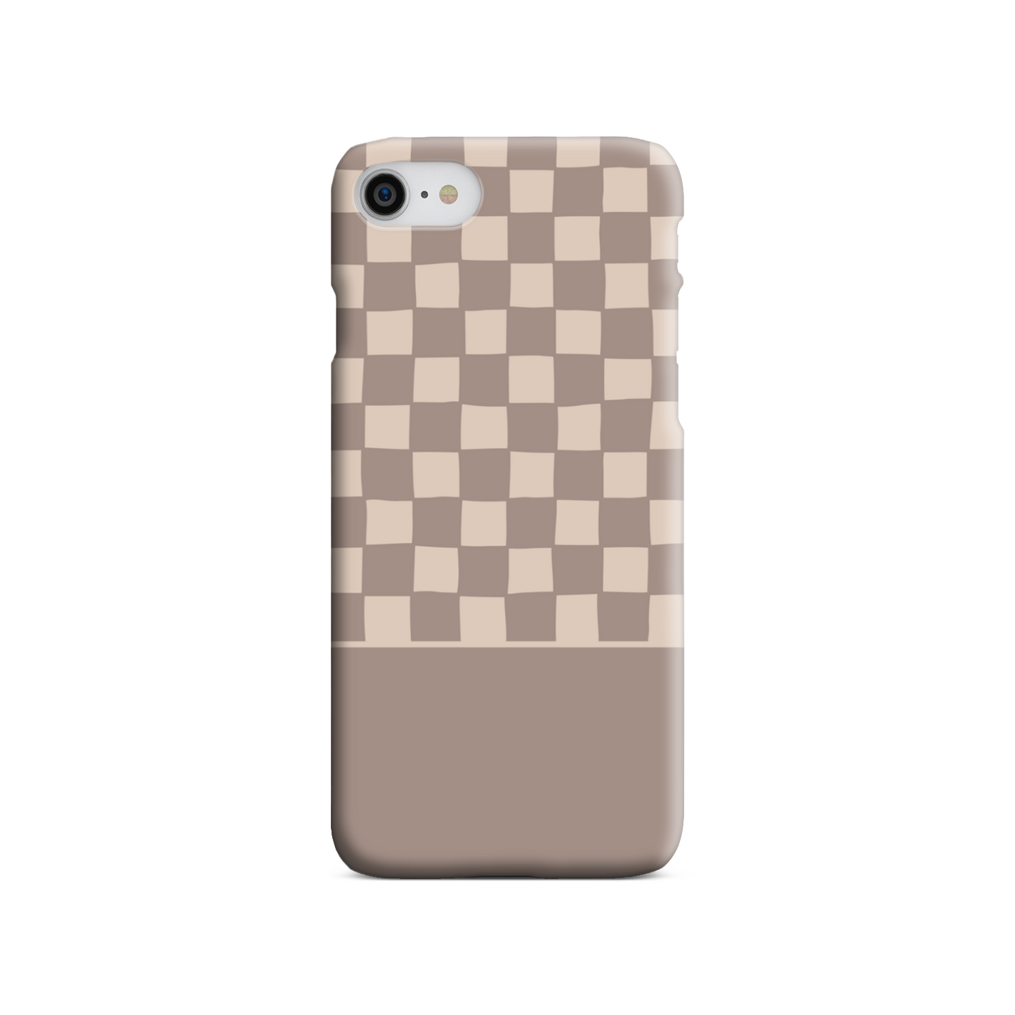 Mocca Wobbly Check Tough Phone Case