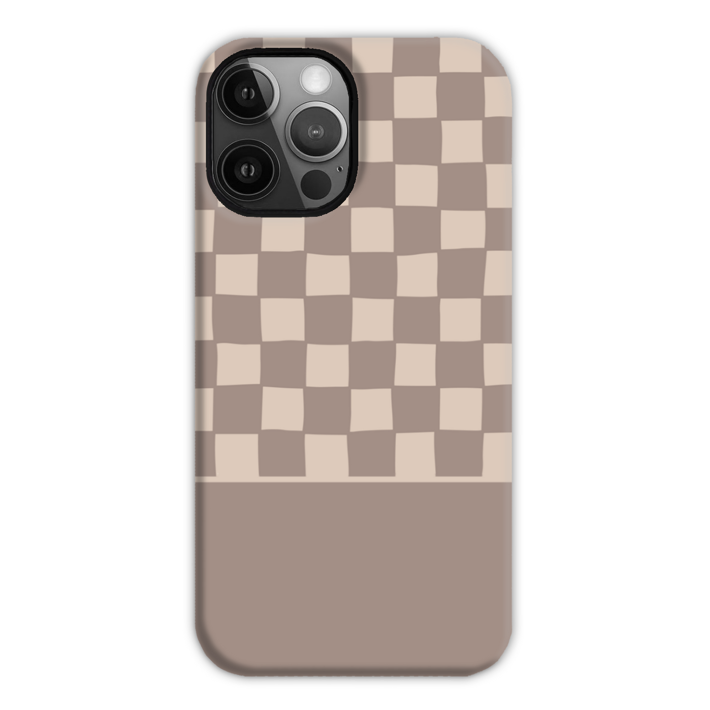 Mocca Wobbly Check Tough Phone Case