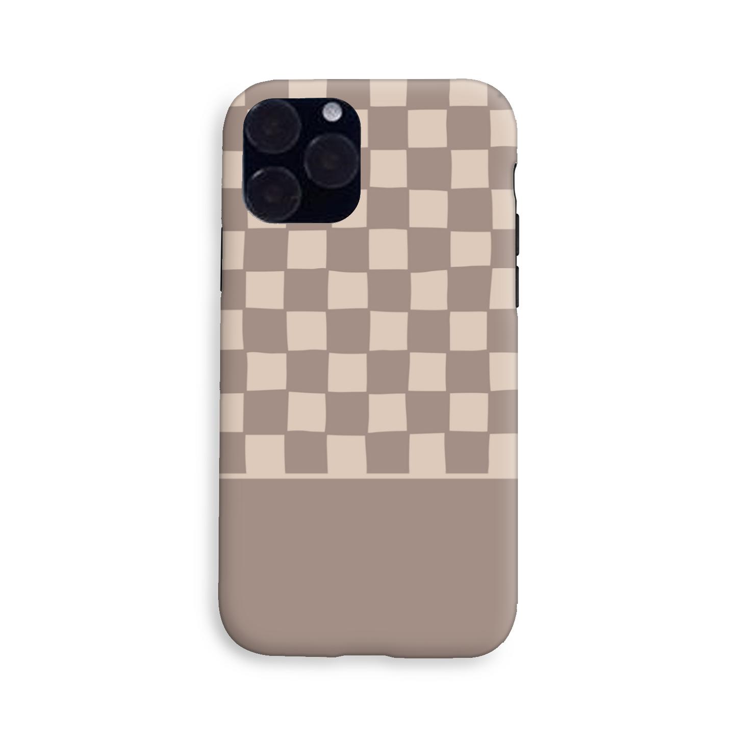 Mocca Wobbly Check Tough Phone Case