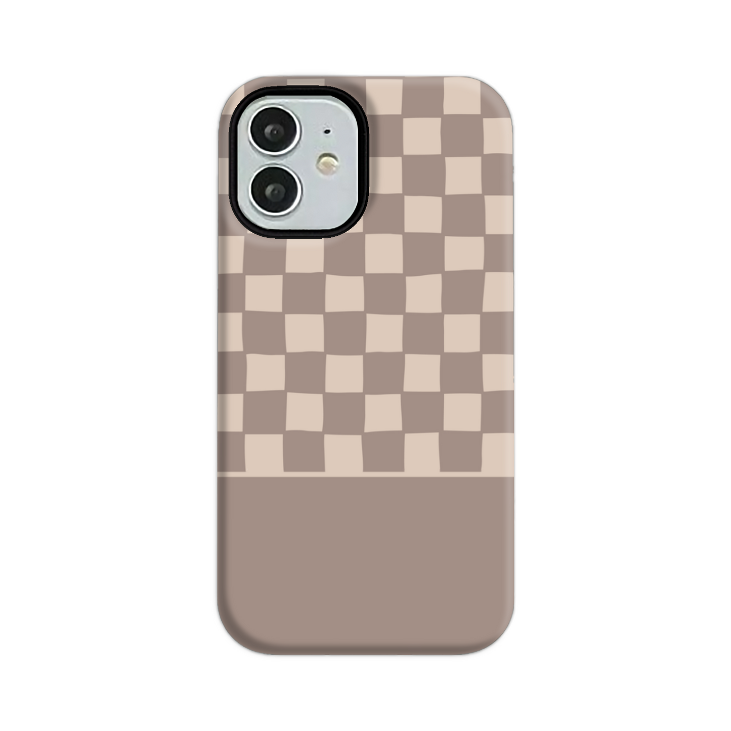 Mocca Wobbly Check Tough Phone Case