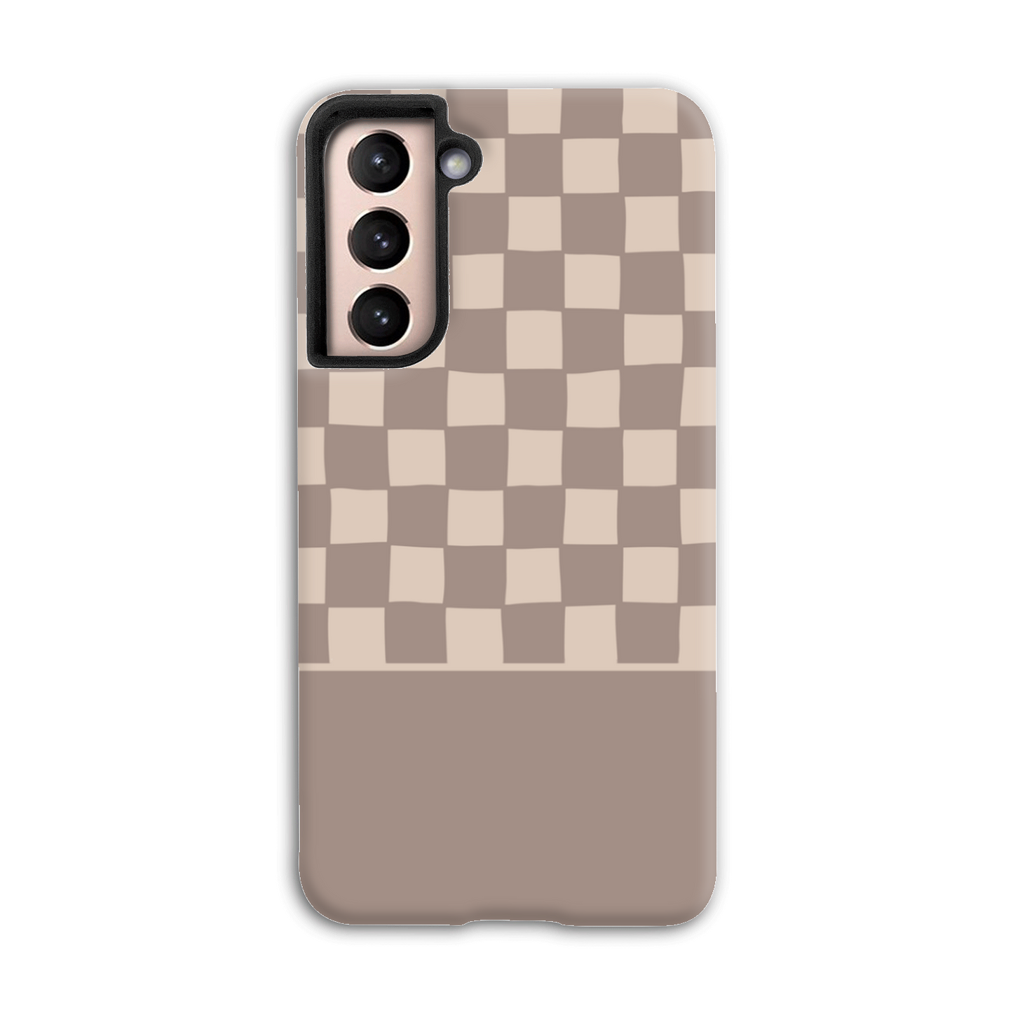 Mocca Wobbly Check Tough Phone Case