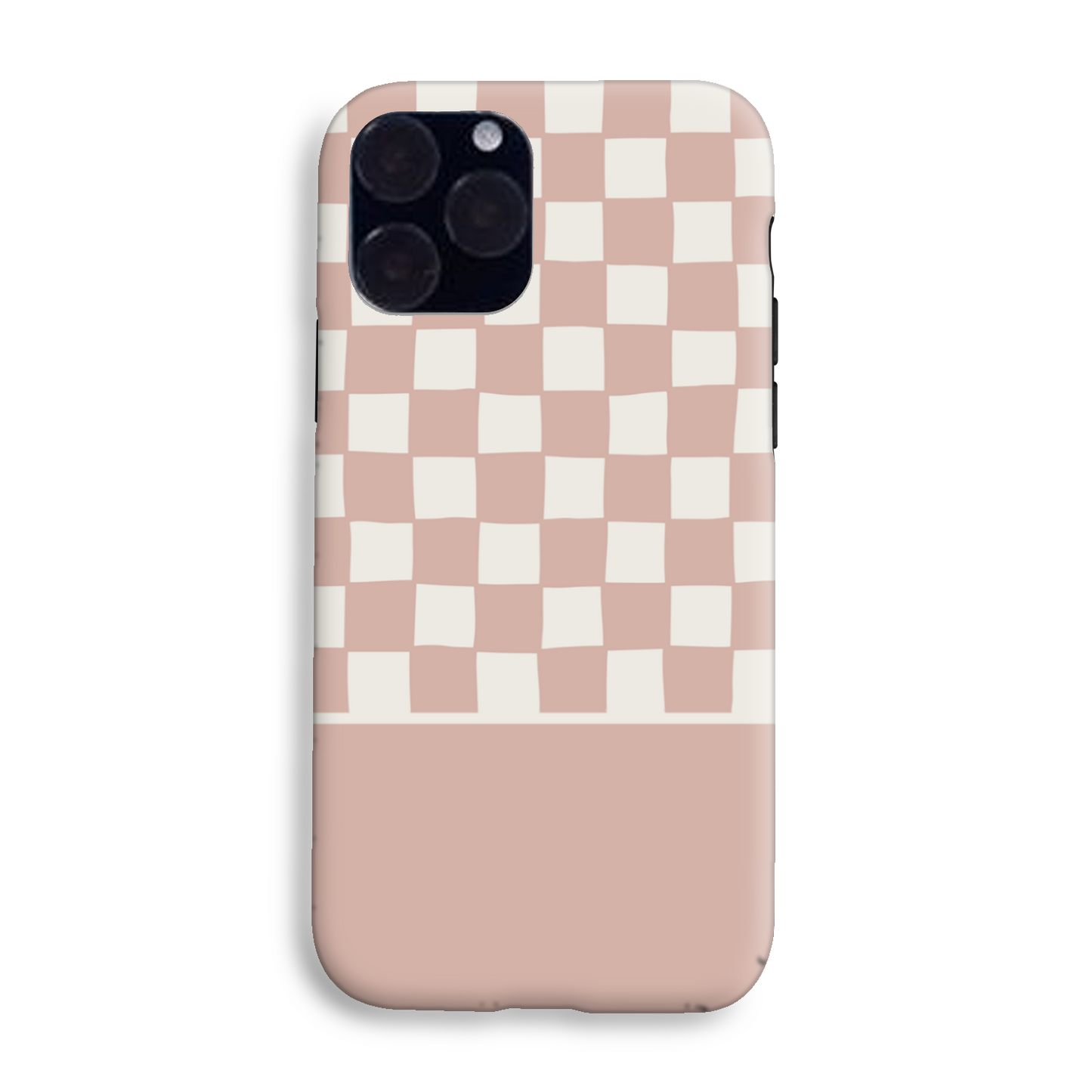 Pink Wobbly Check Tough Phone Case