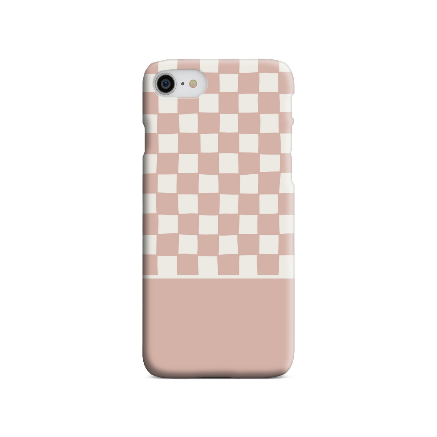 Pink Wobbly Check Tough Phone Case