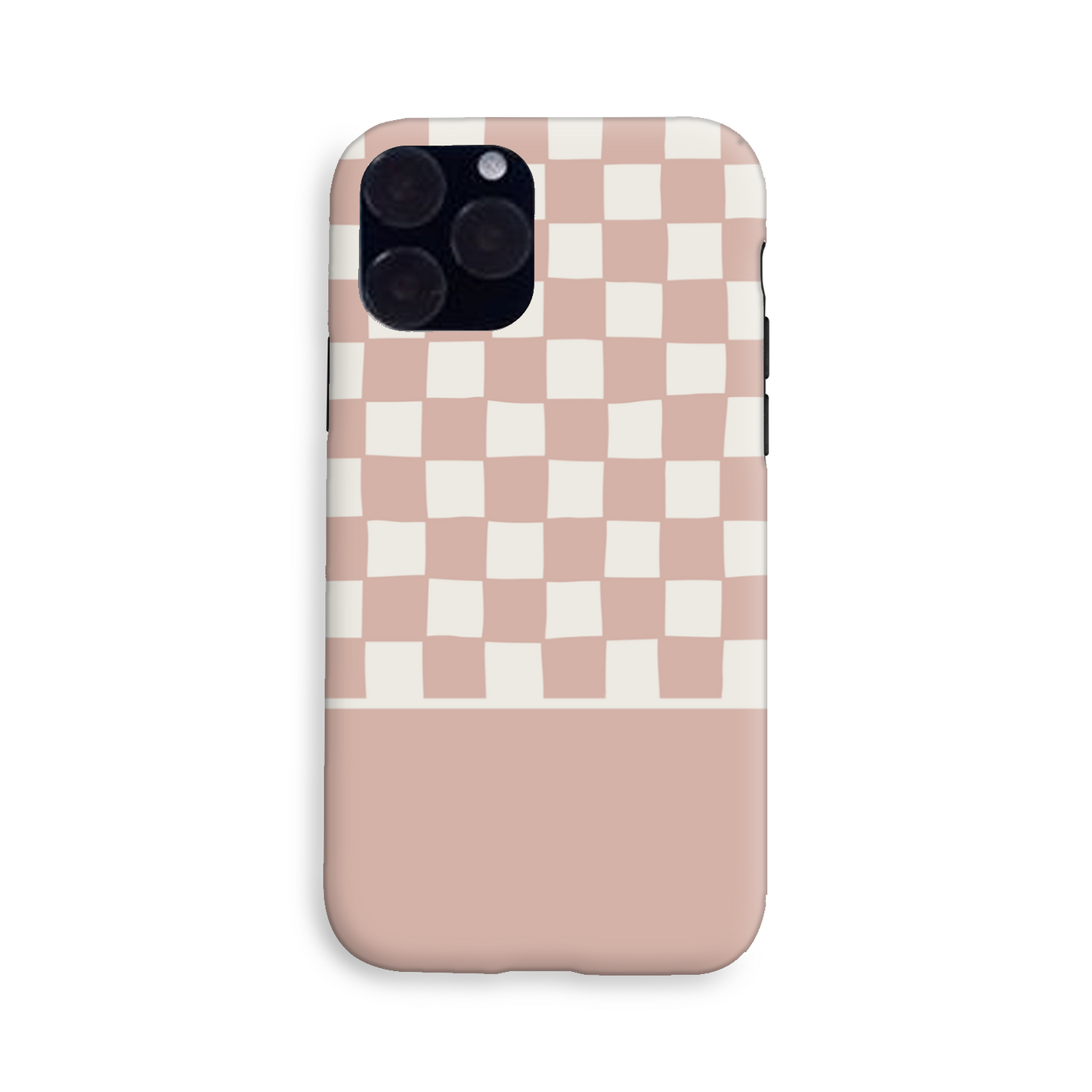 Pink Wobbly Check Tough Phone Case