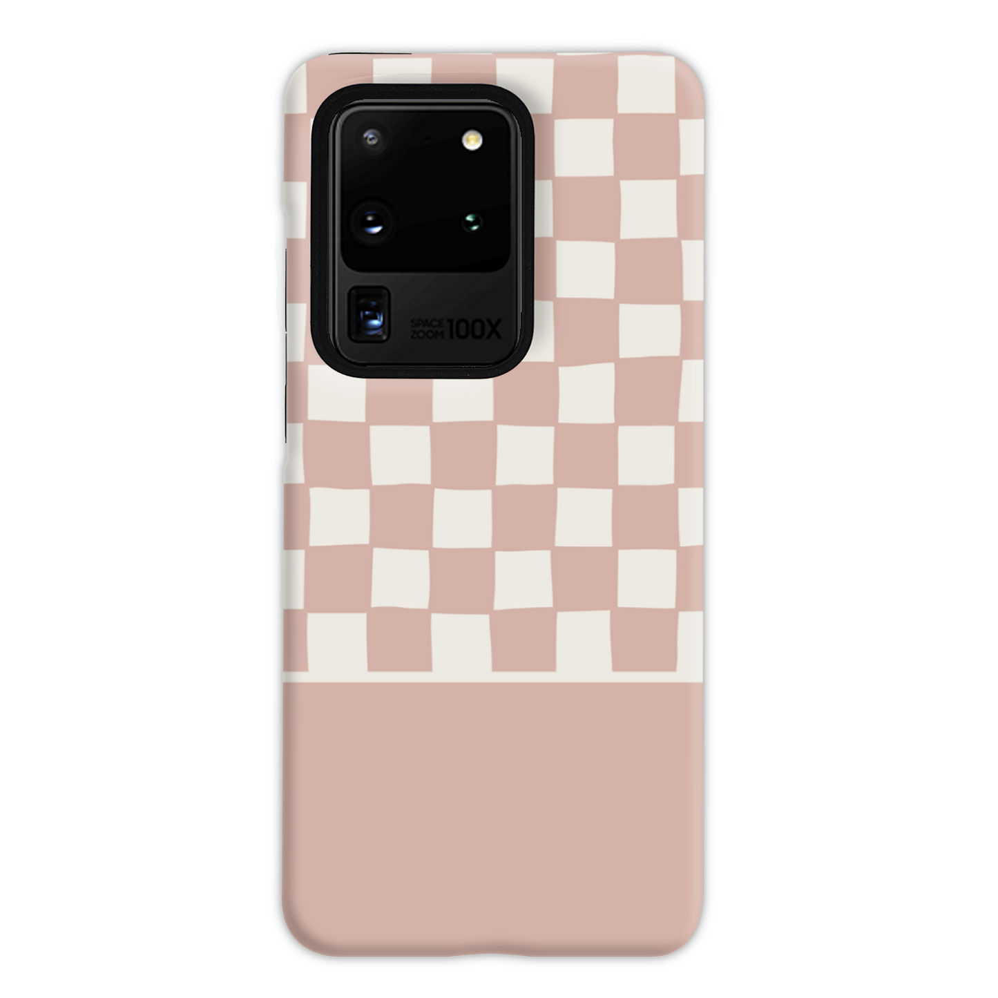 Pink Wobbly Check Tough Phone Case