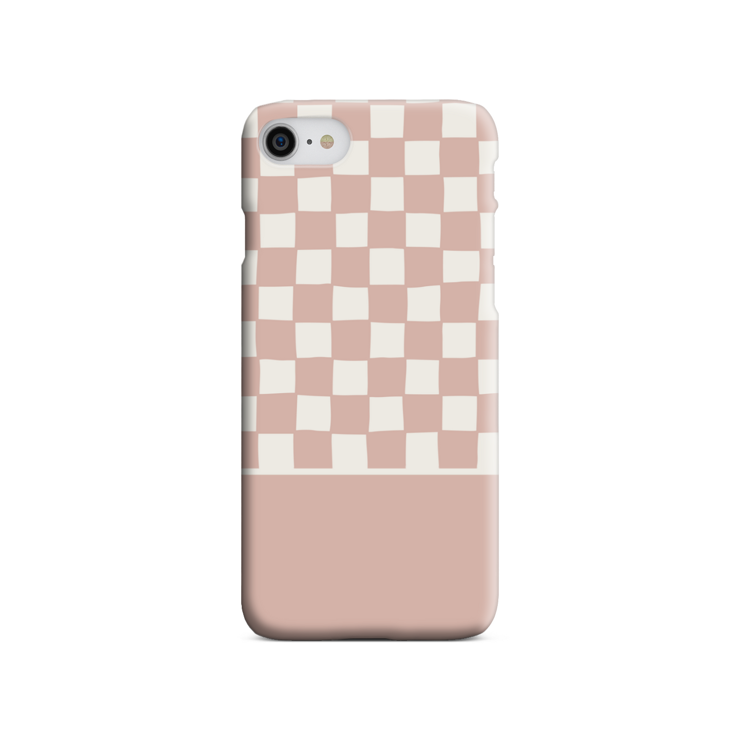 Pink Wobbly Check Tough Phone Case