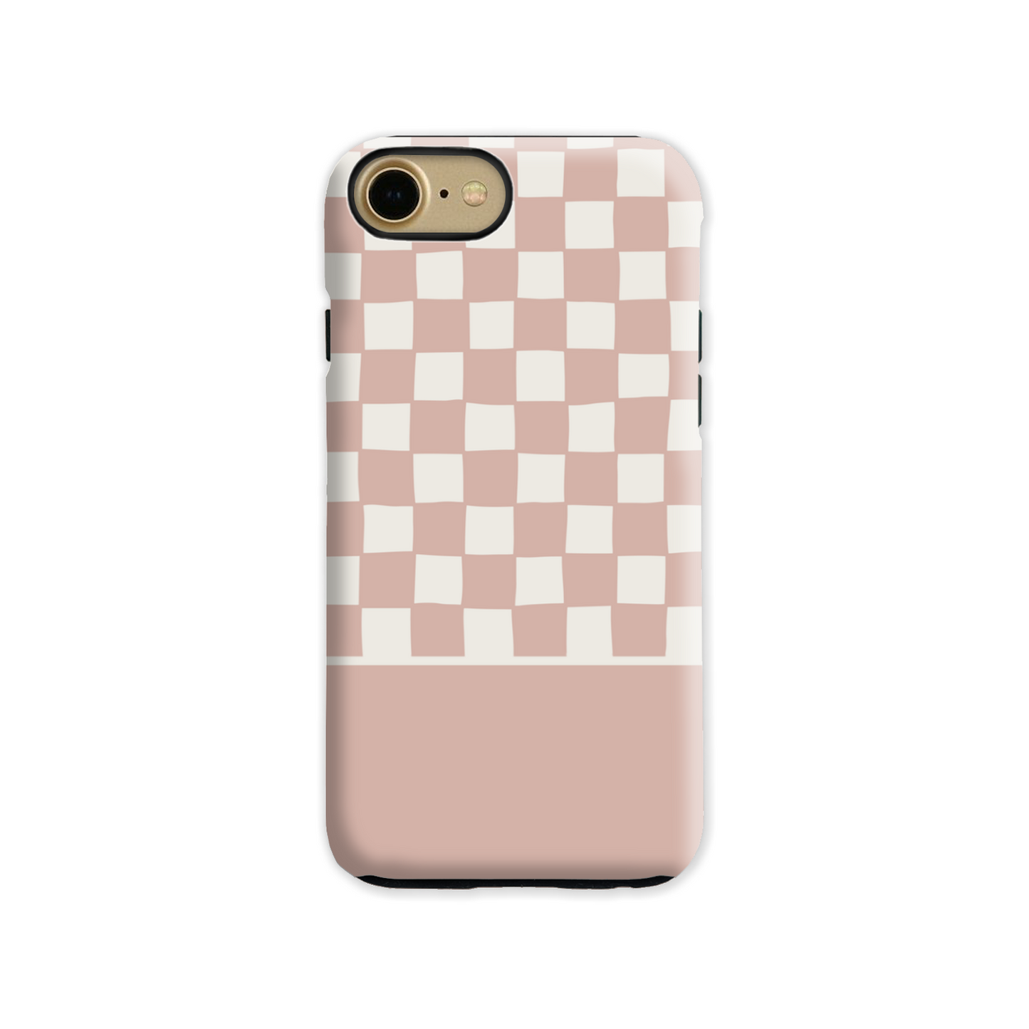 Pink Wobbly Check Tough Phone Case