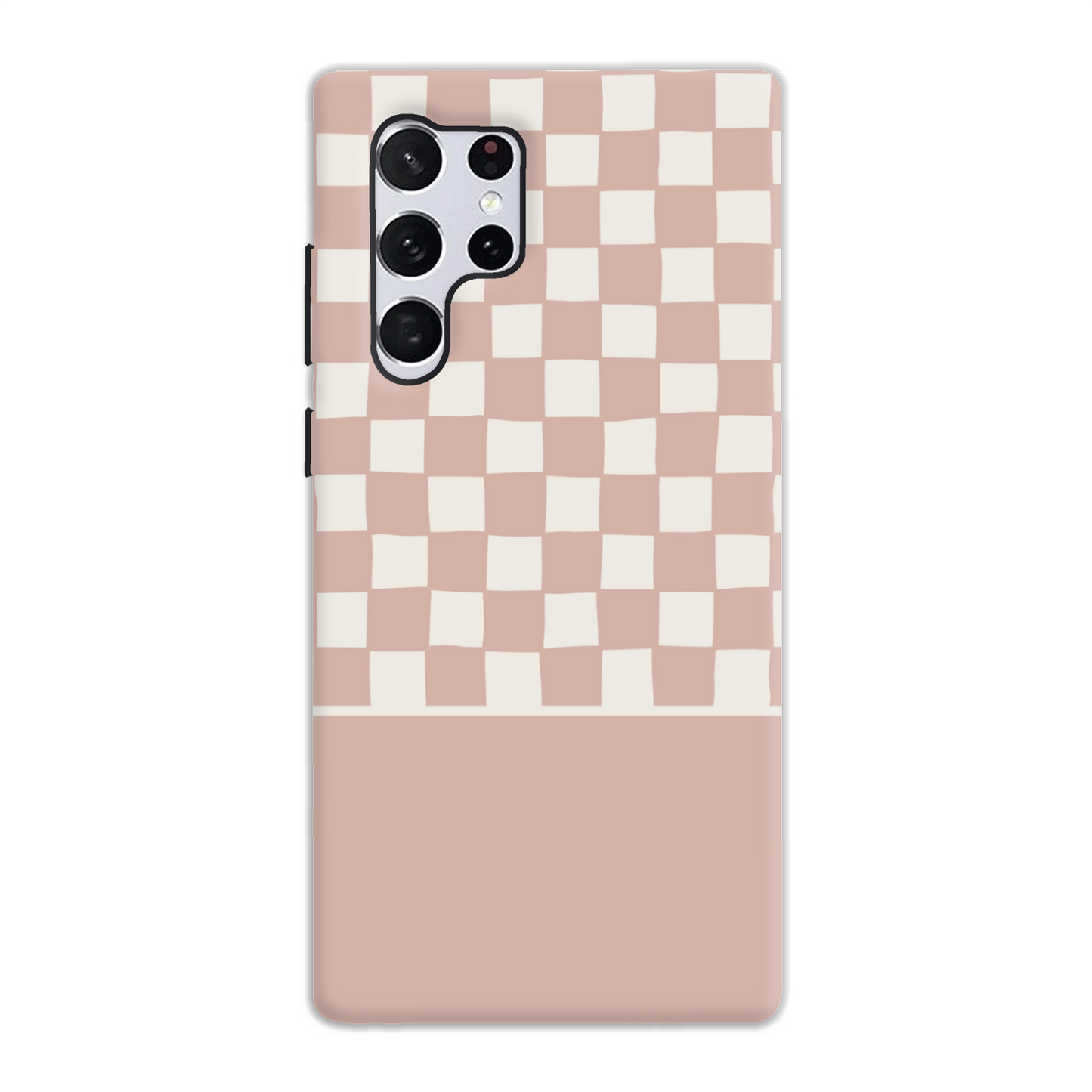 Pink Wobbly Check Tough Phone Case