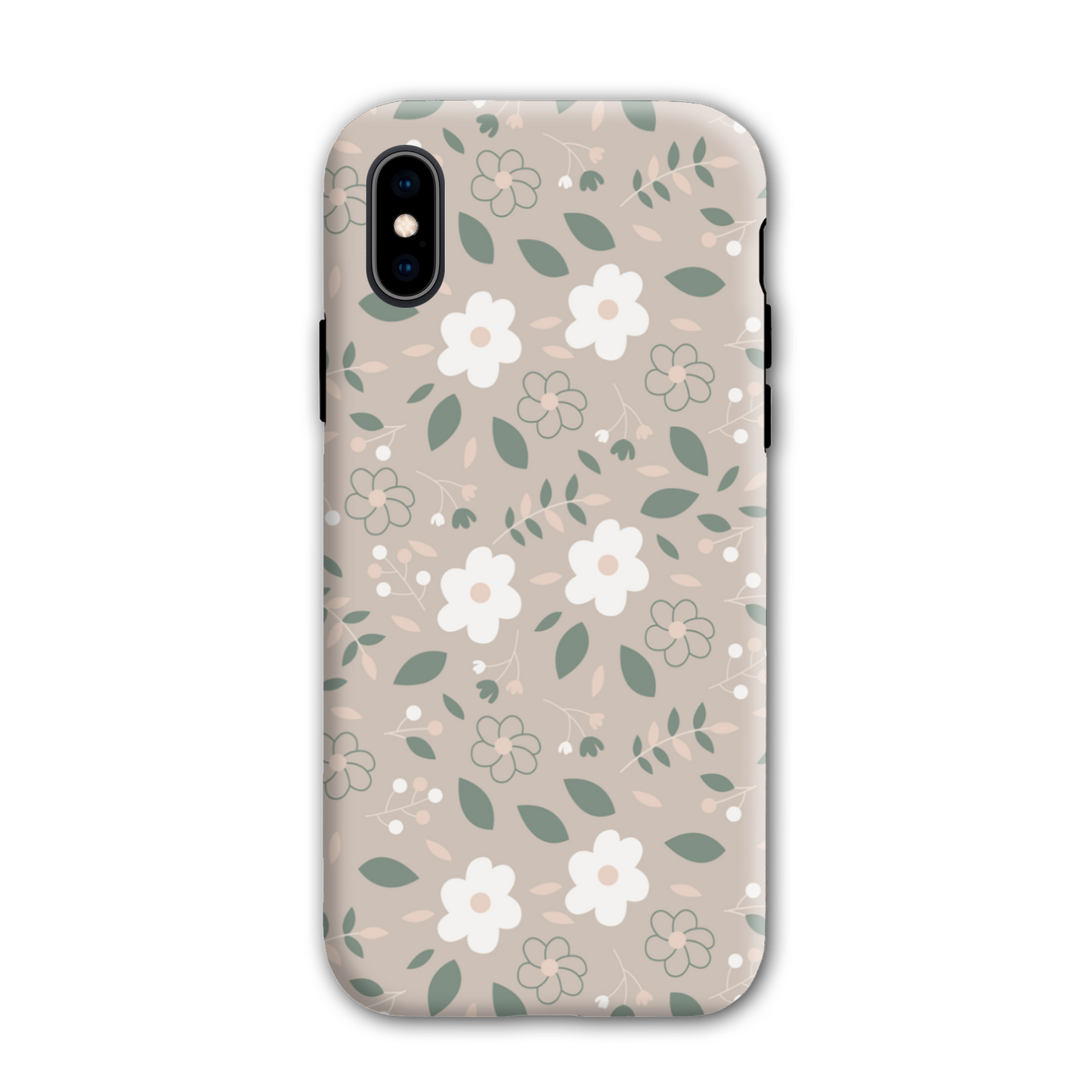 Nude Florals Tough Phone Case