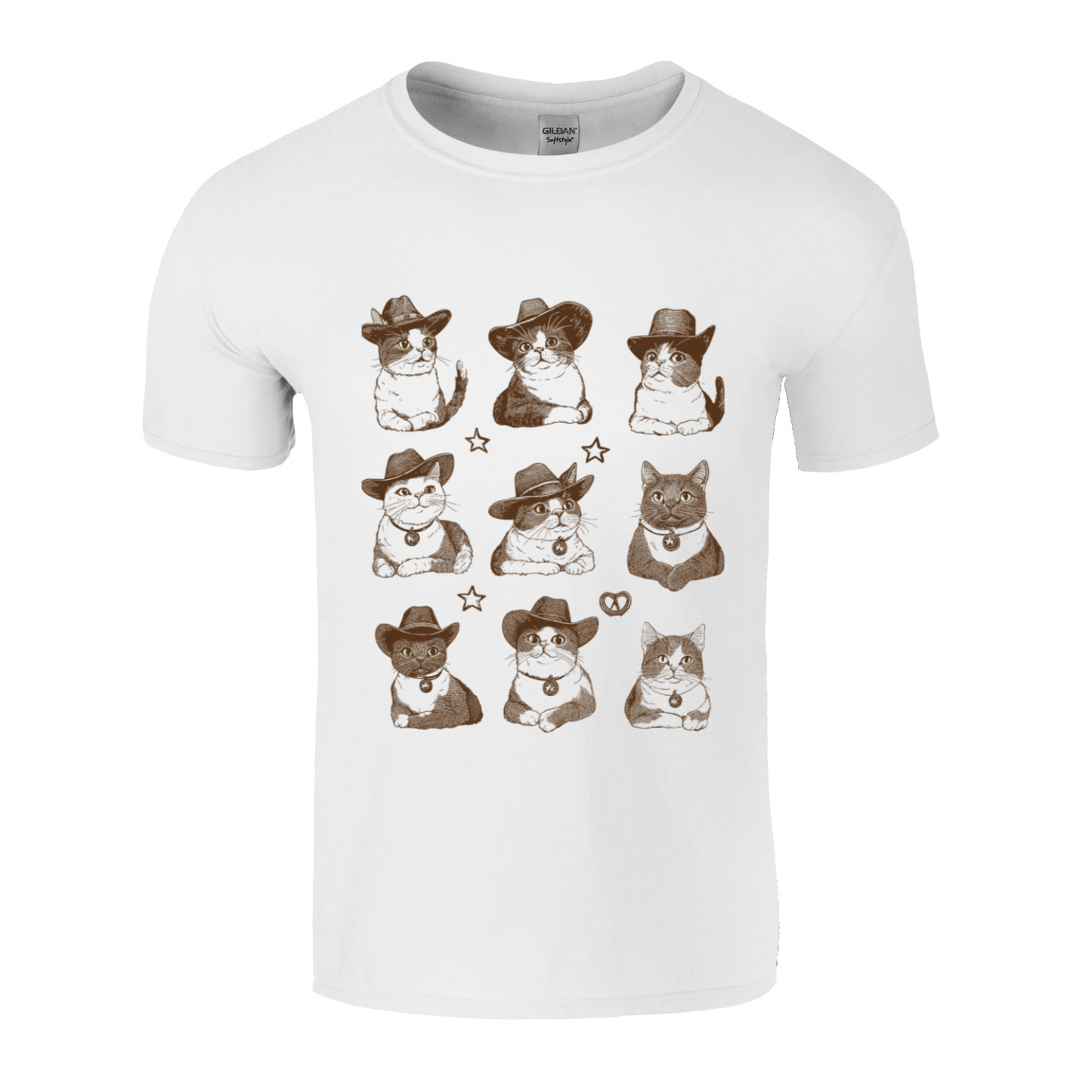 Cat Western White T-shirt