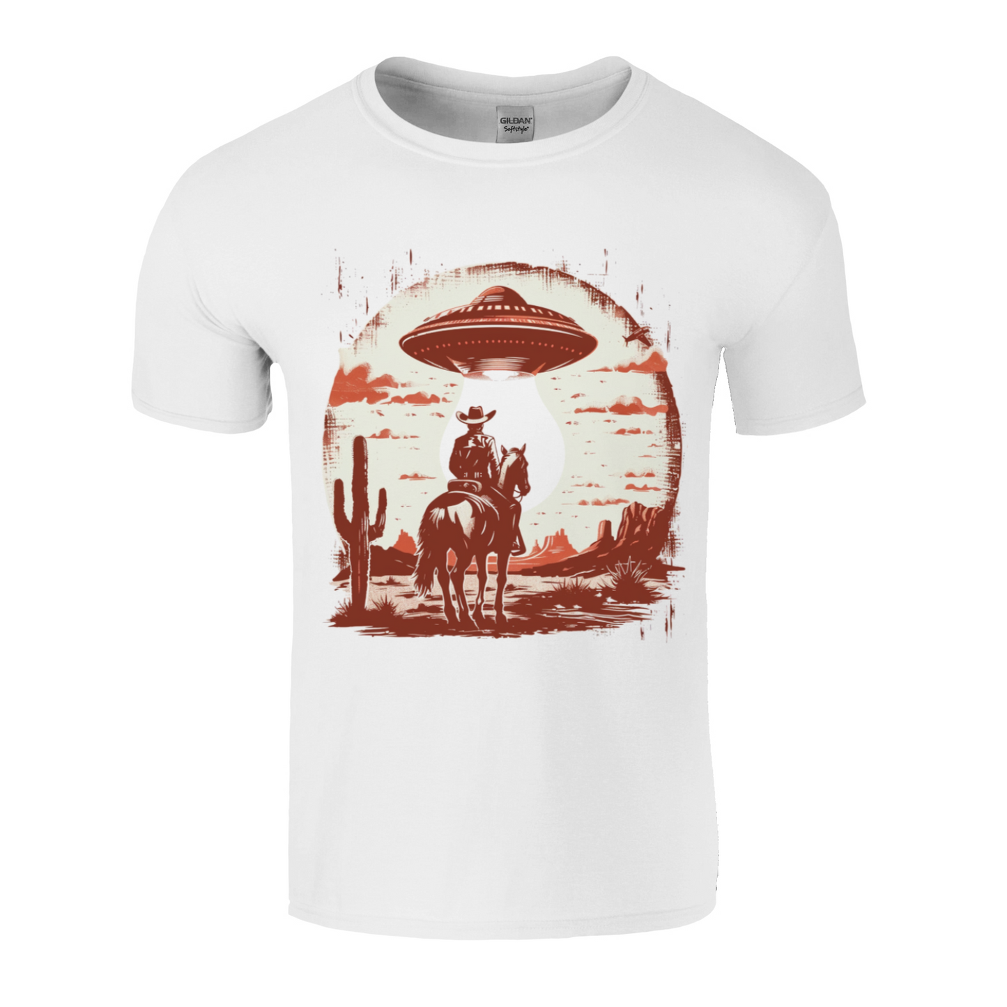 Cowboy and Aliens White T-shirt