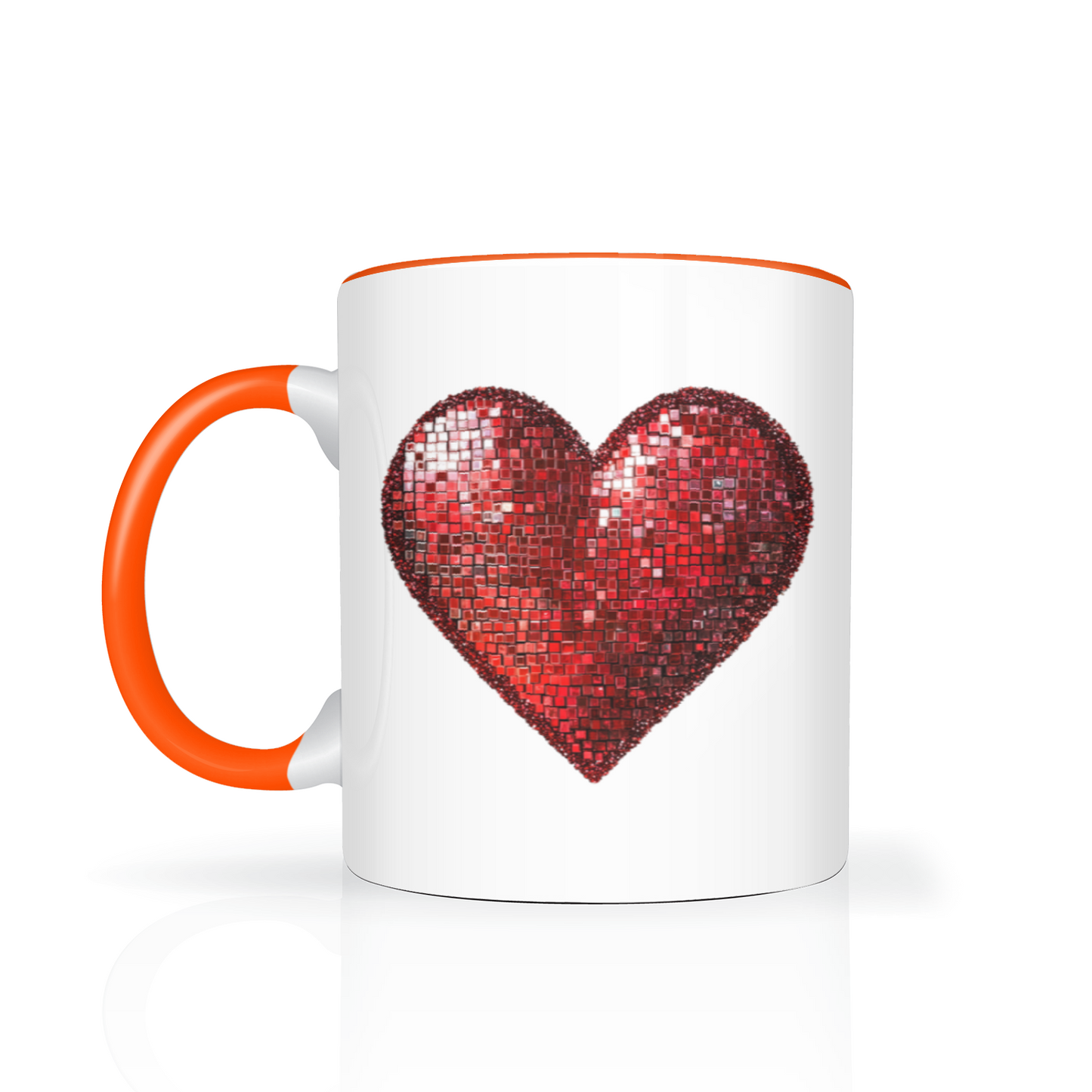 Personalised Red Heart 11oz Mug