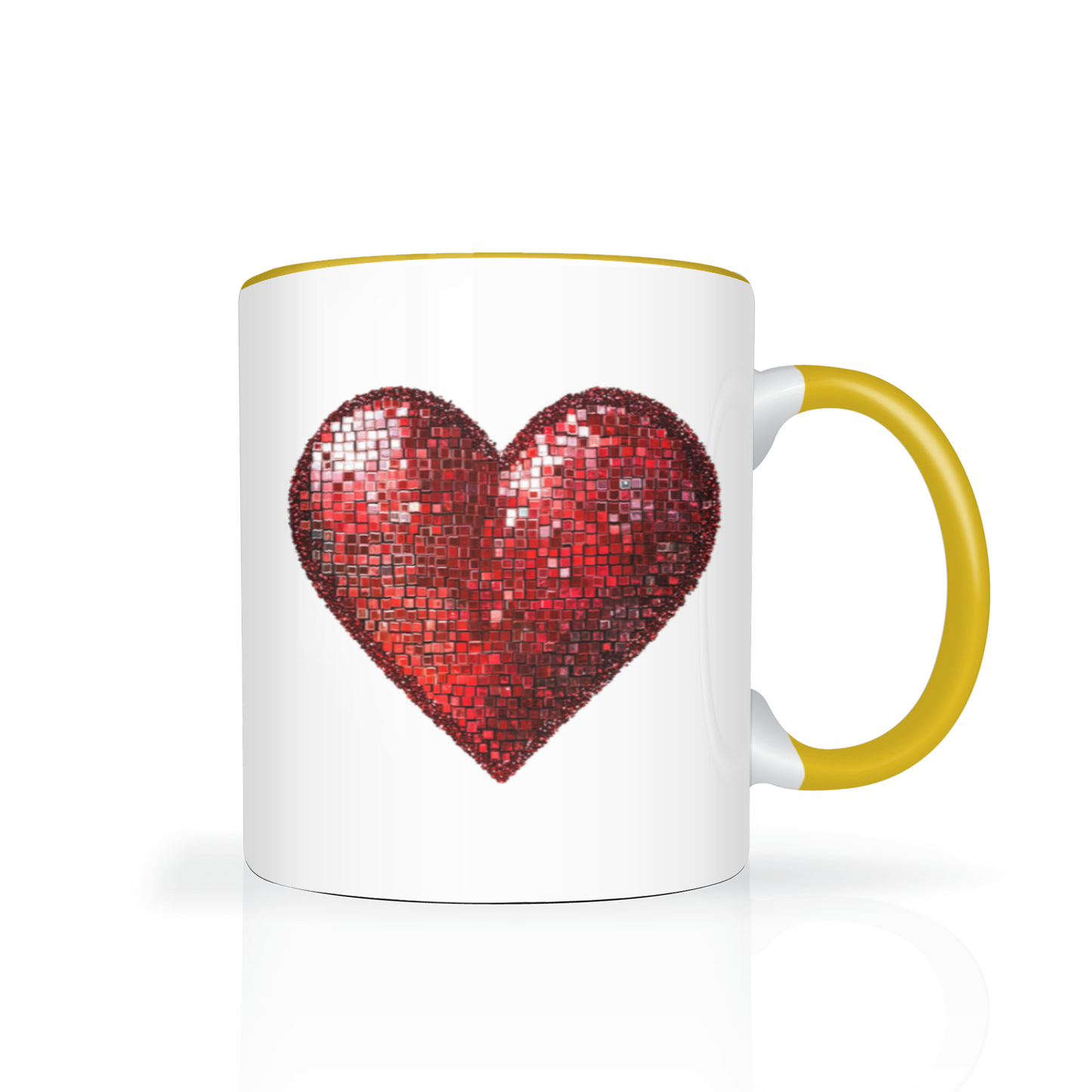 Personalised Red Heart 11oz Mug