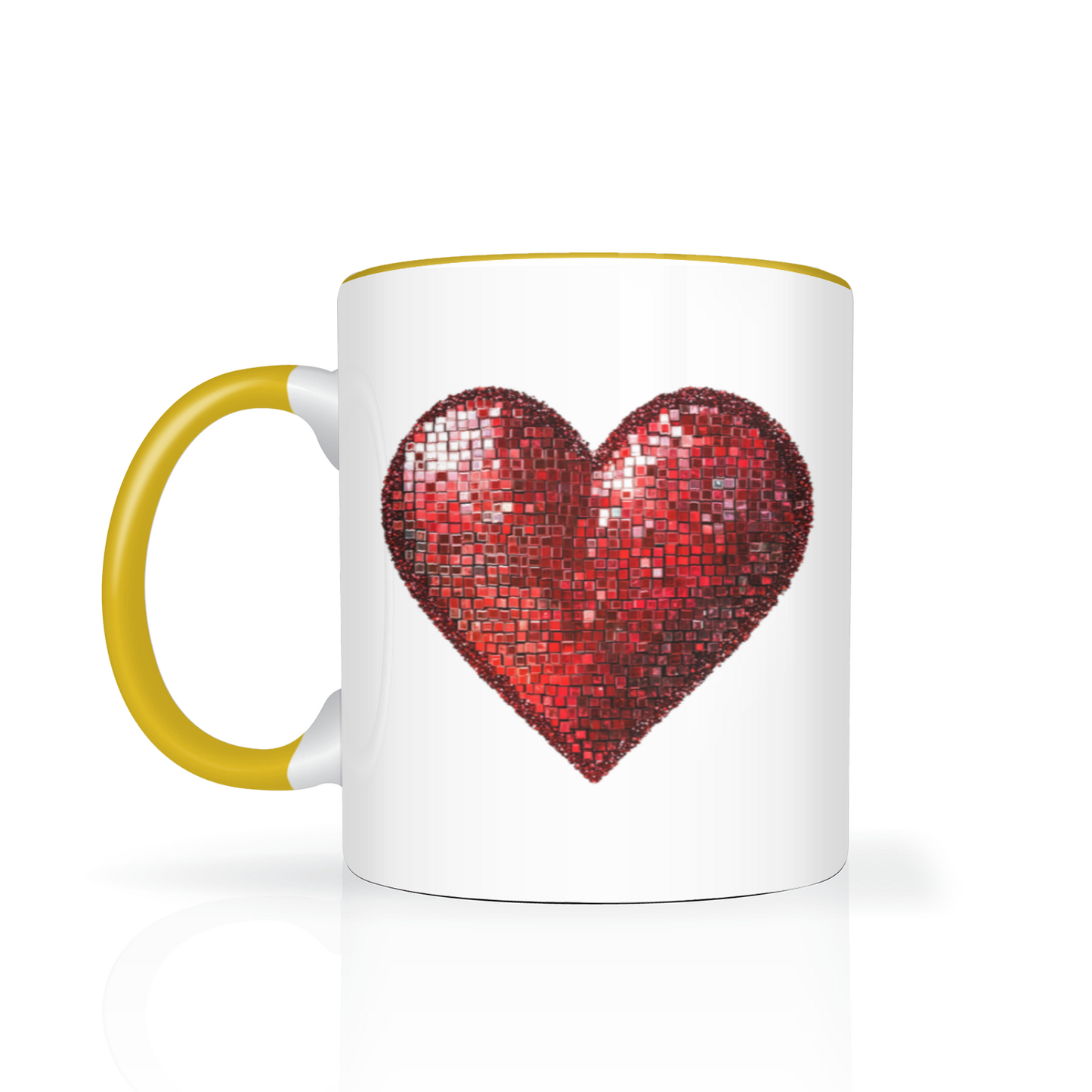 Personalised Red Heart 11oz Mug