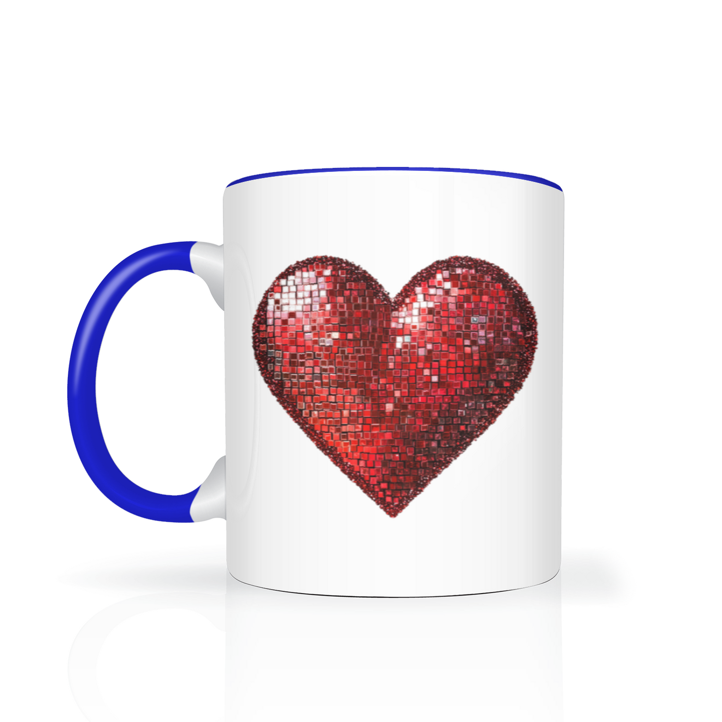 Personalised Red Heart 11oz Mug