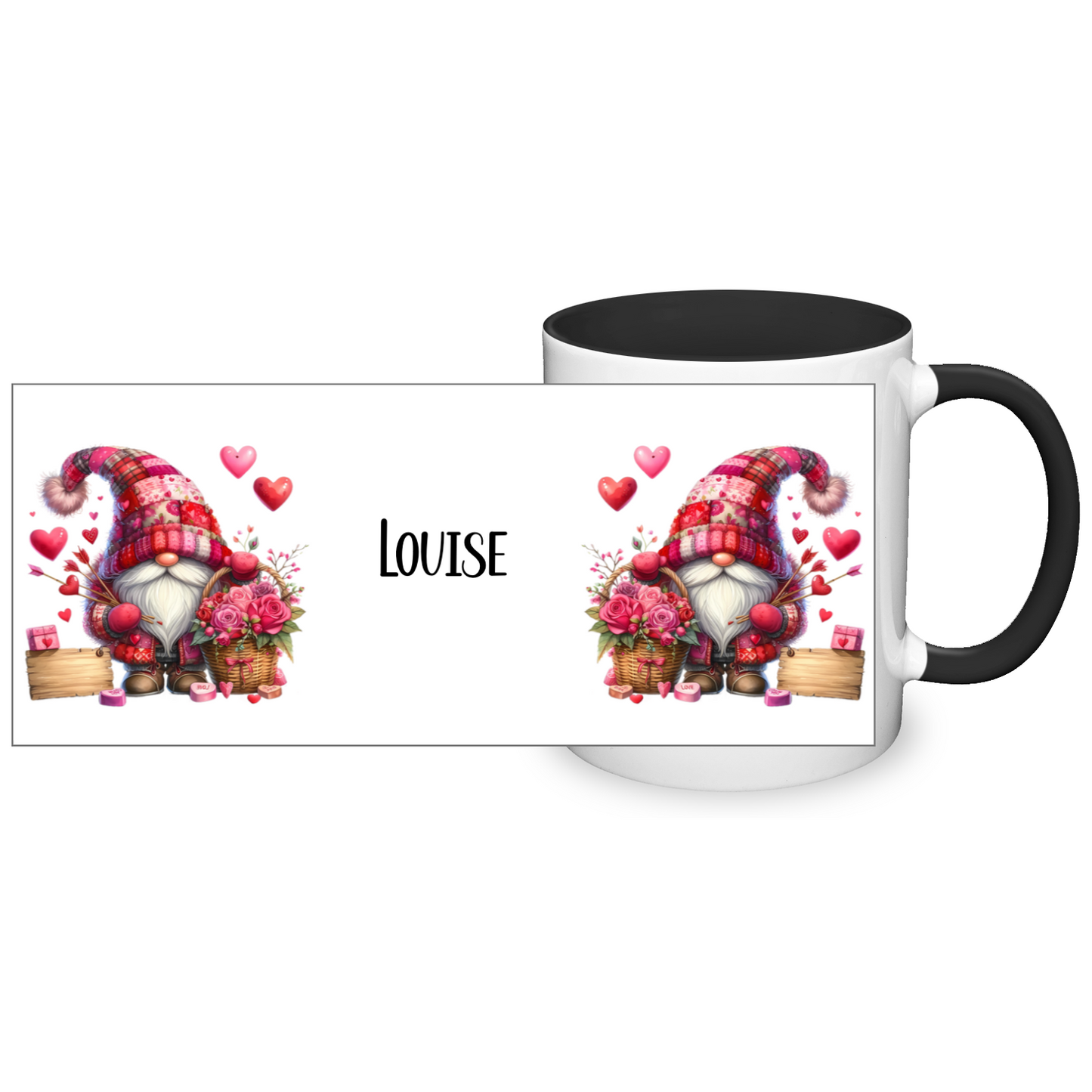 Personalised Valentine's Gonk 11oz Mug