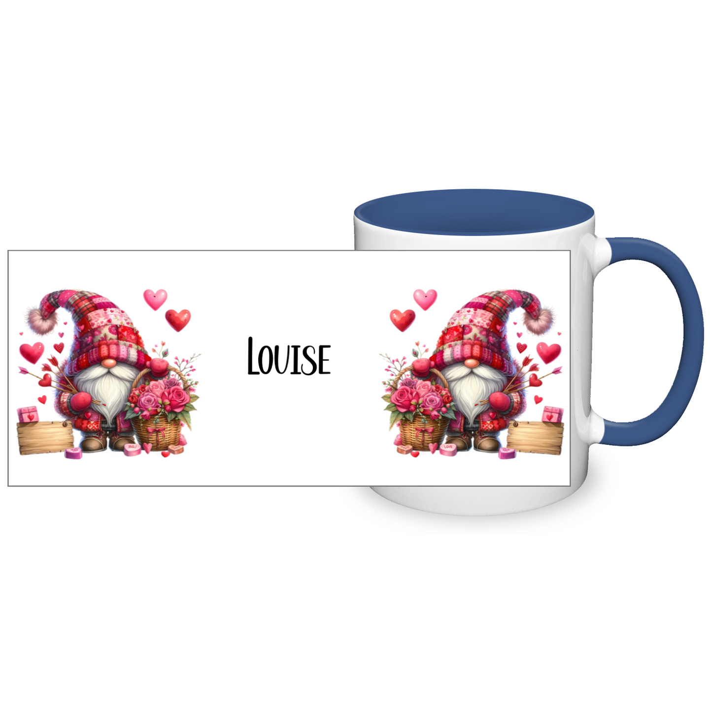 Personalised Valentine's Gonk 11oz Mug