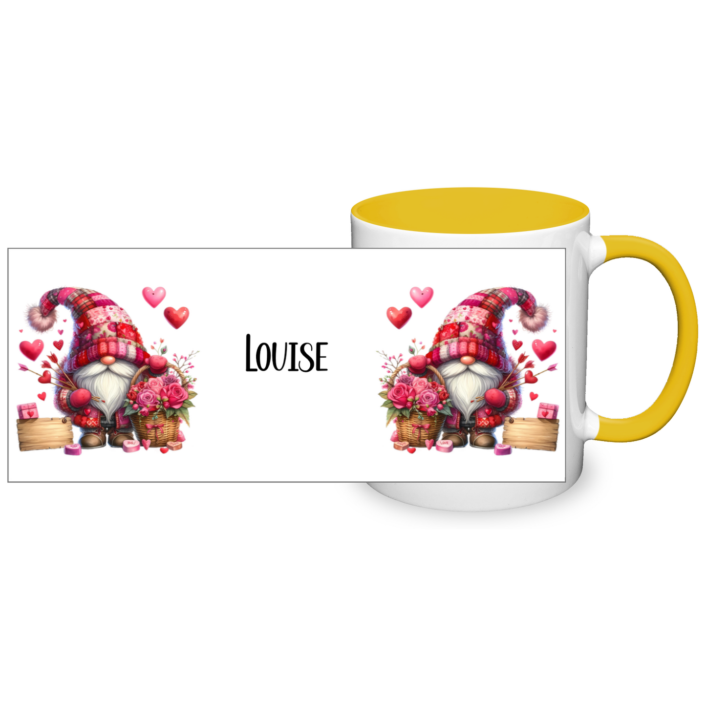 Personalised Valentine's Gonk 11oz Mug