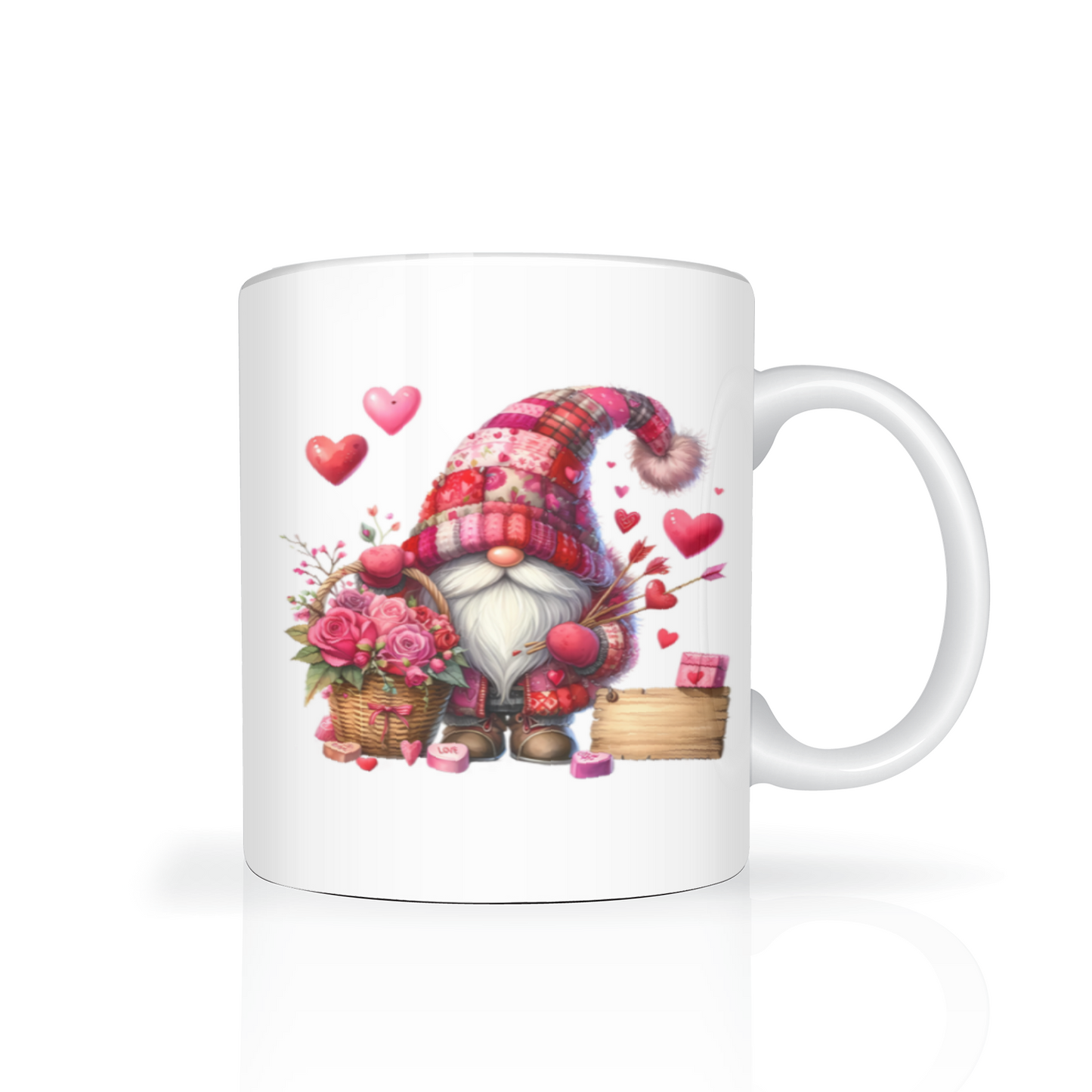 Personalised Valentine's Gonk 11oz Mug