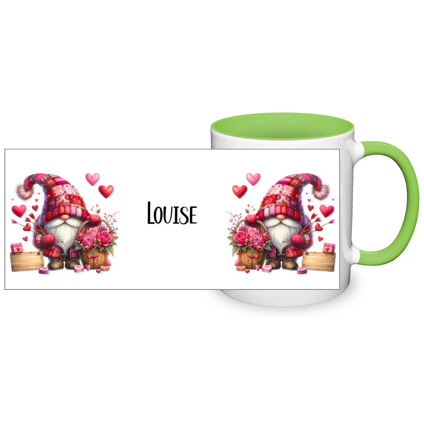 Personalised Valentine's Gonk 11oz Mug