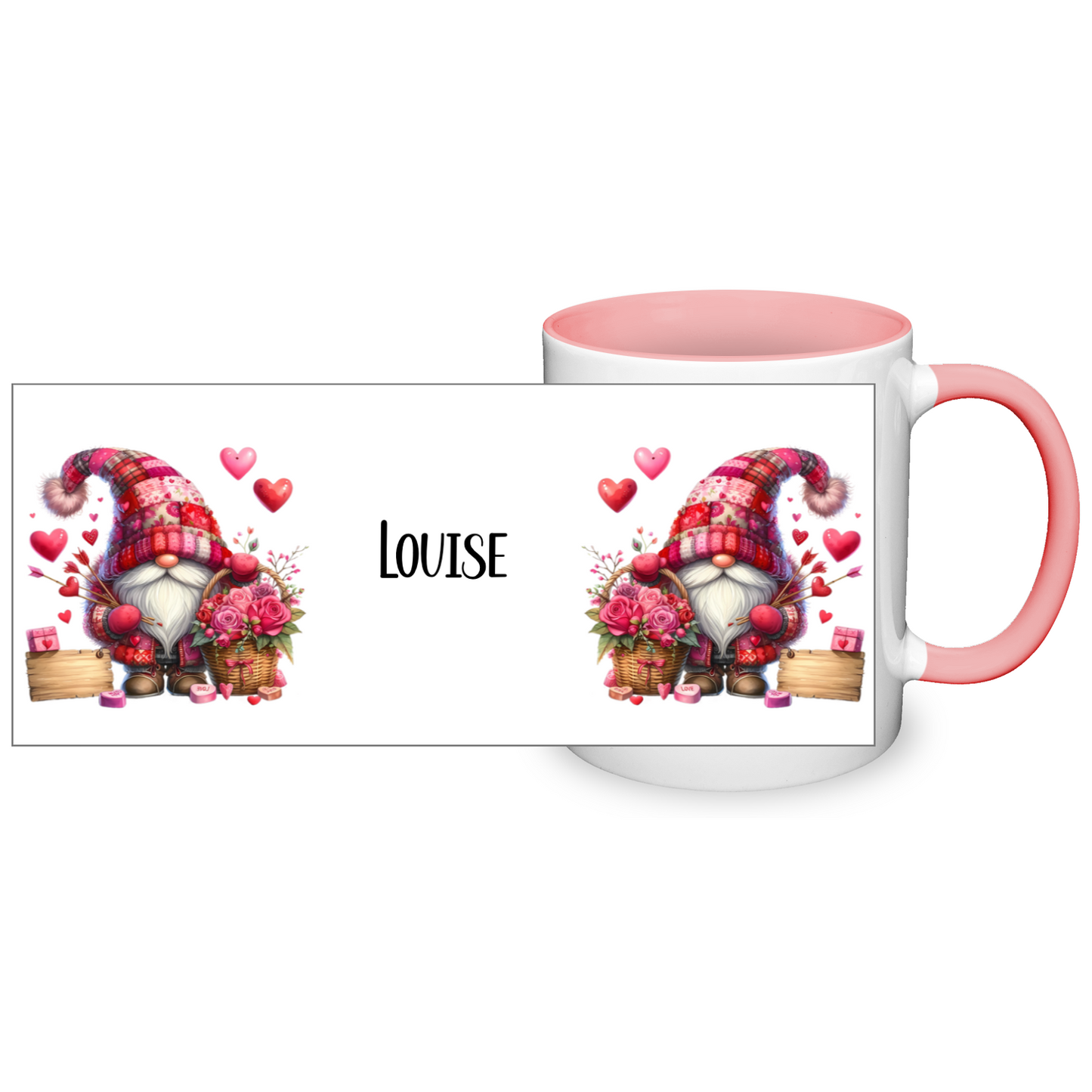 Personalised Valentine's Gonk 11oz Mug