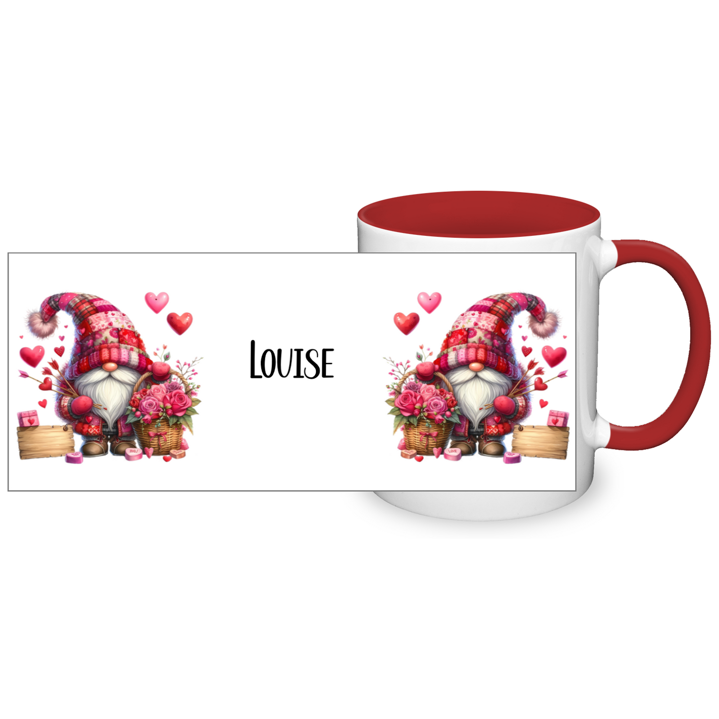 Personalised Valentine's Gonk 11oz Mug