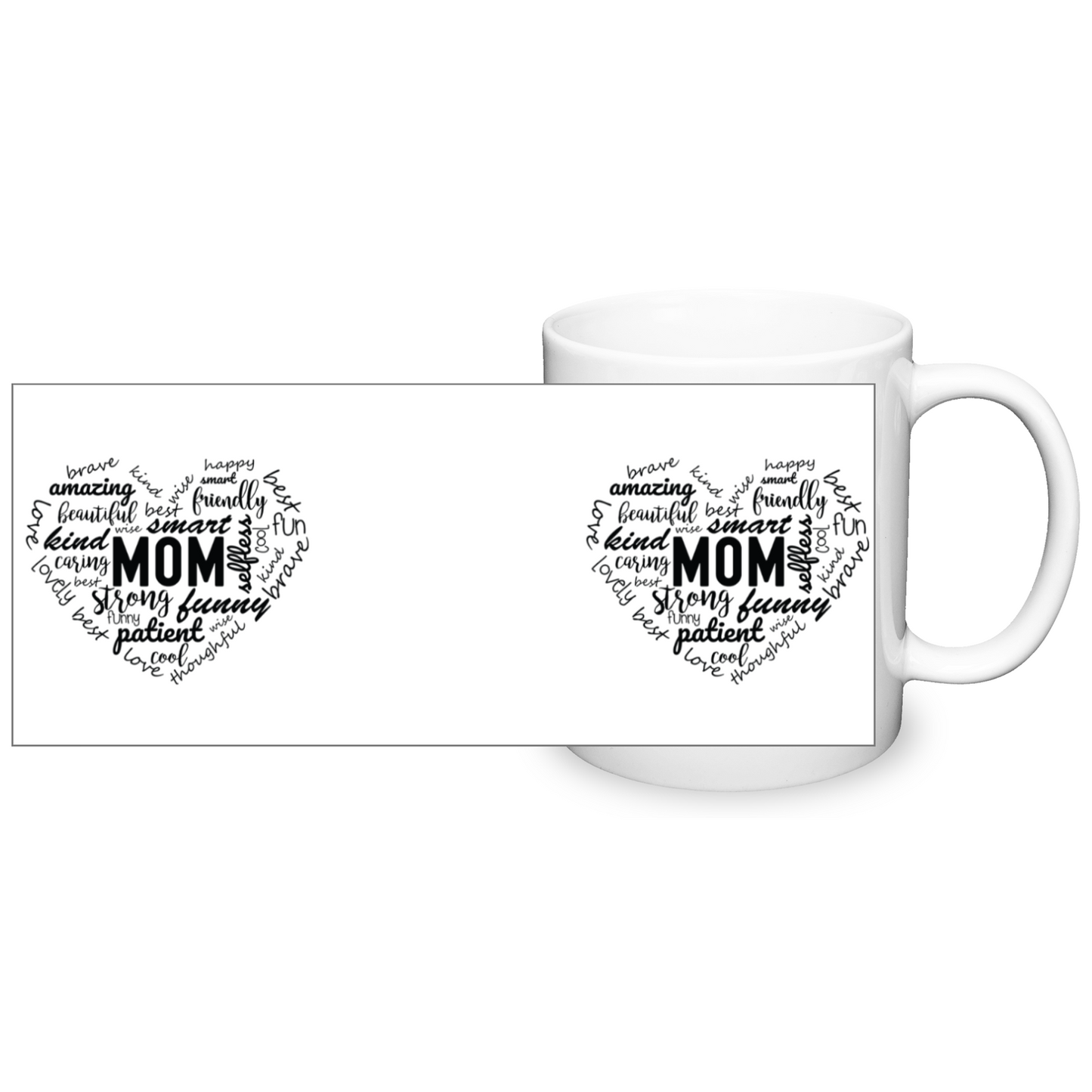 Mum Heart 11oz Mug