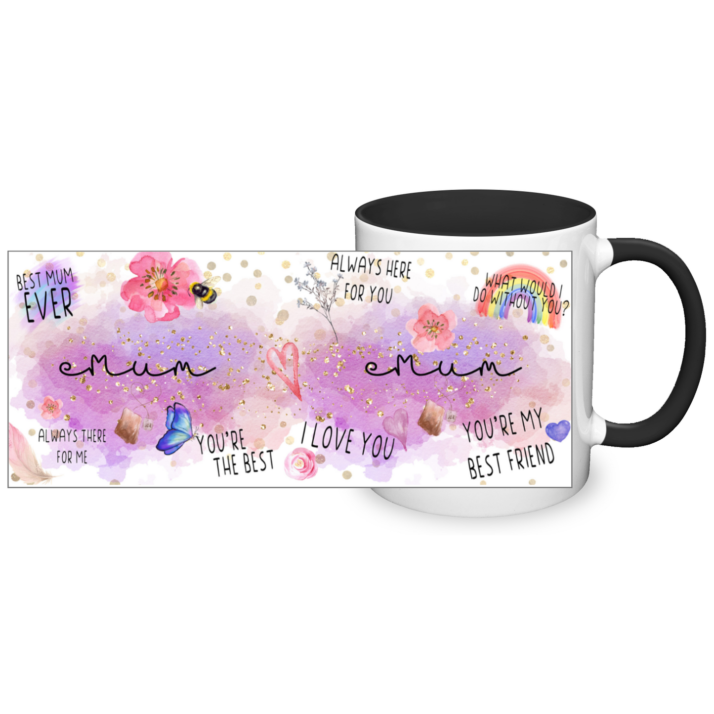 Mum Watercolour 11oz Mug
