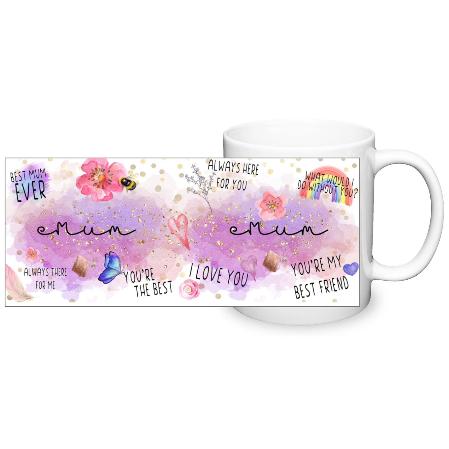 Mum Watercolour 11oz Mug