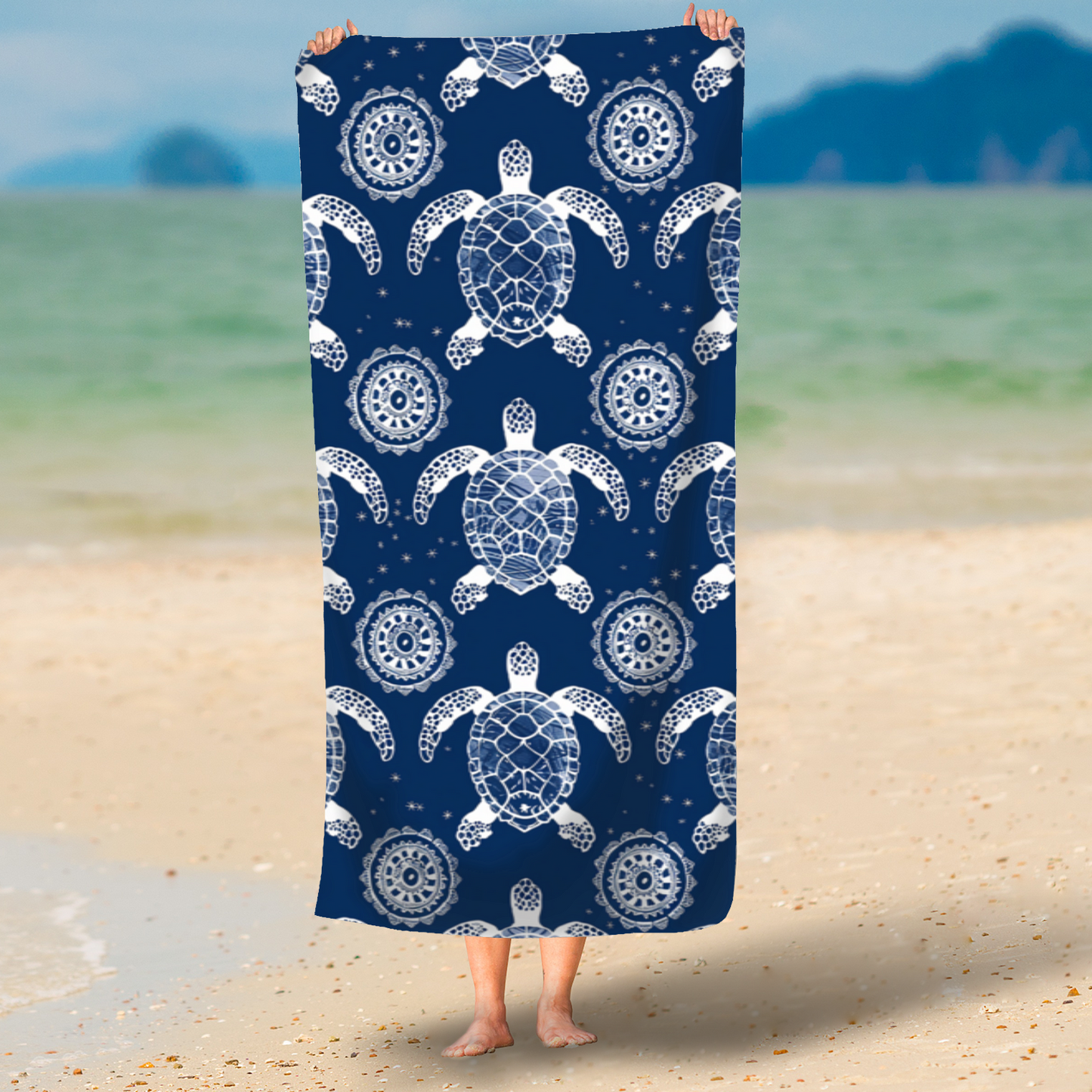 Turtles Printed Beach Towel