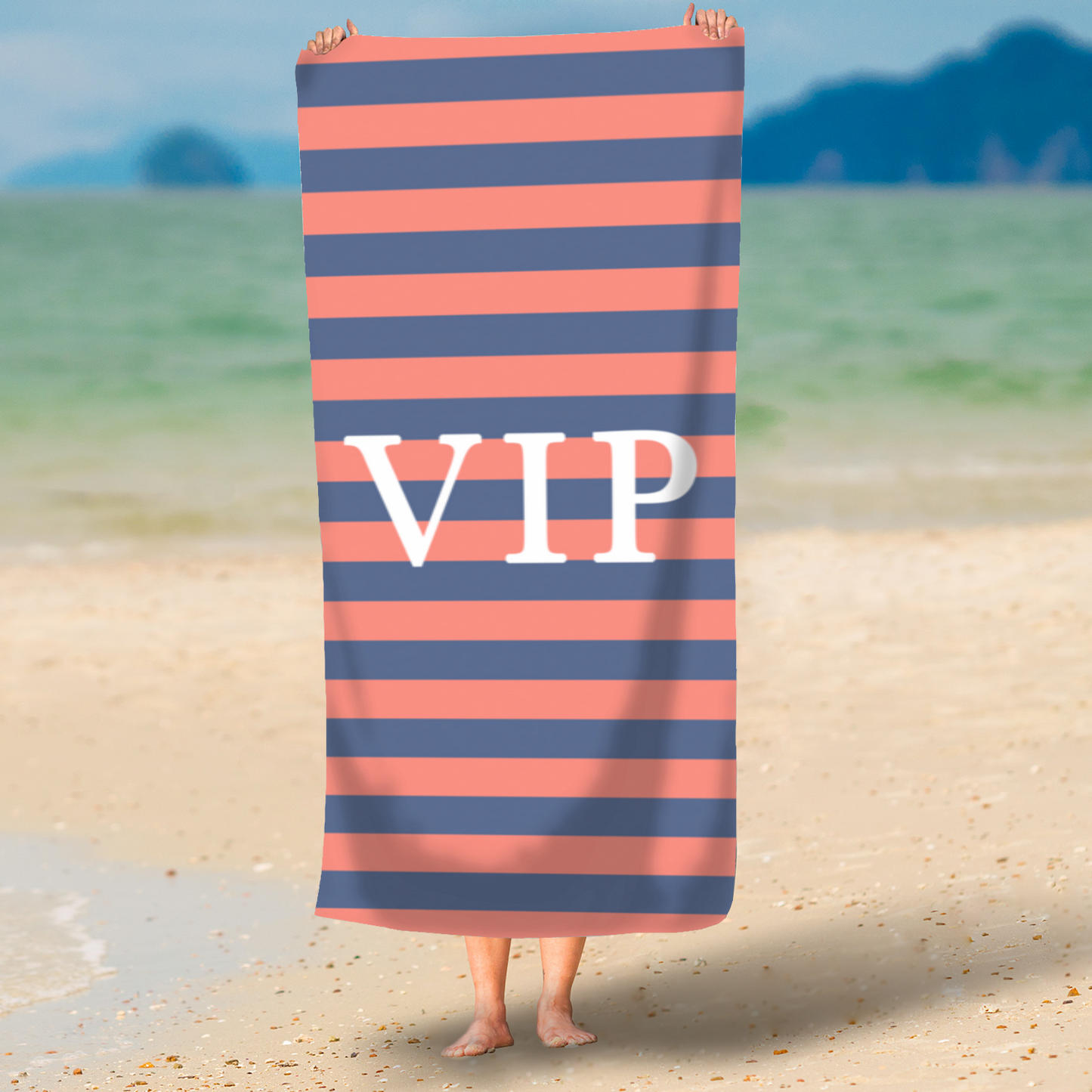 VIP Printed Beach Towel