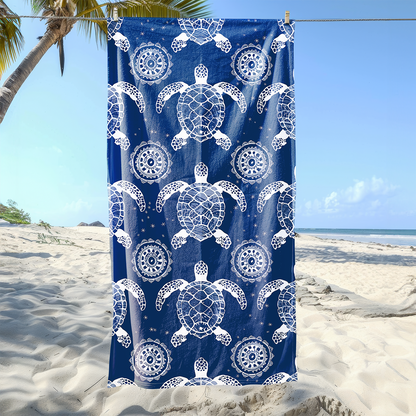 Turtles Printed Beach Towel