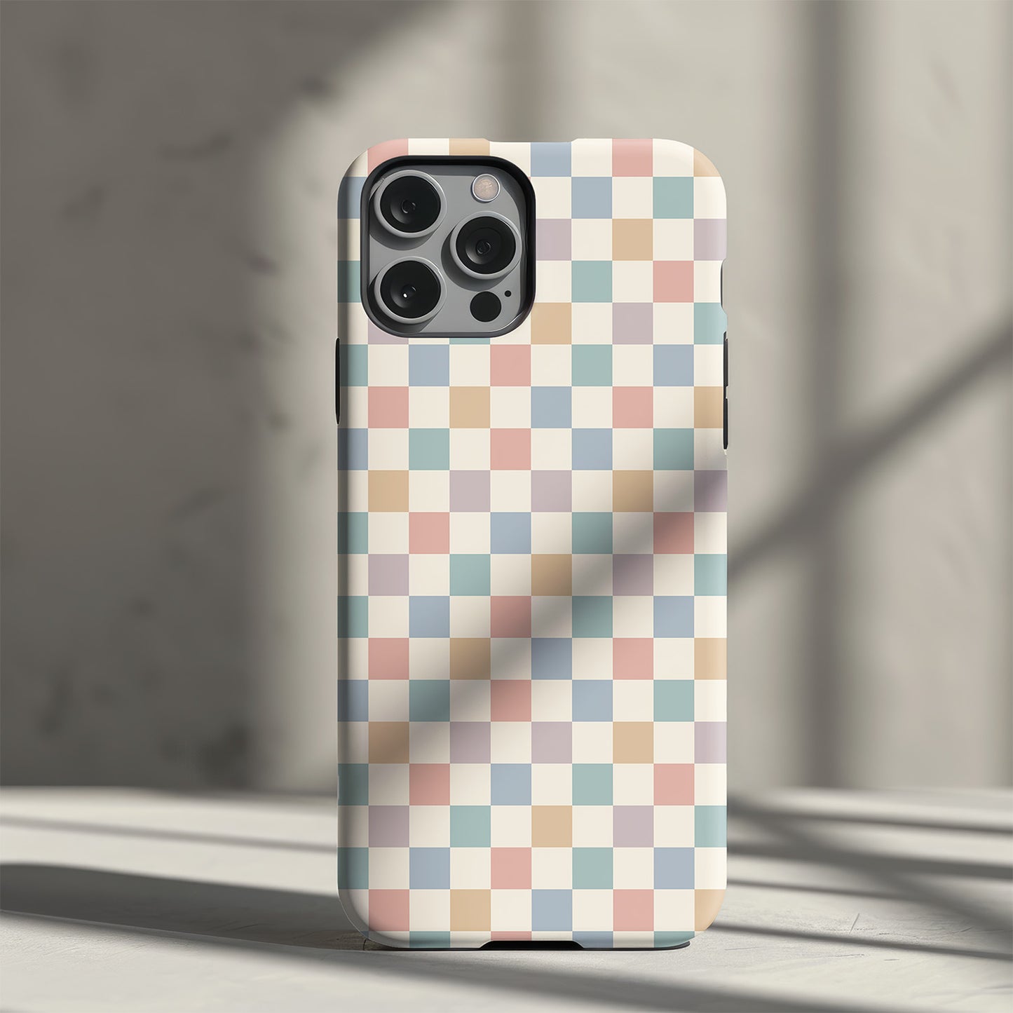 Pastel Multi Check Slim Phone Case