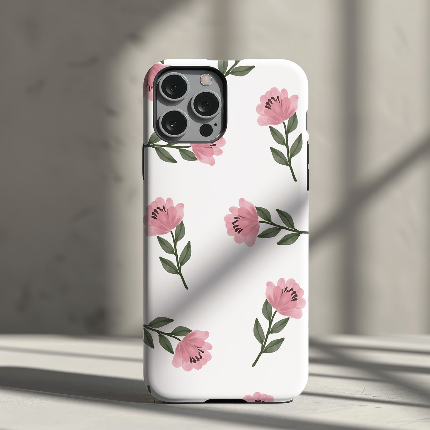 Pink Flower Slim Phone Case