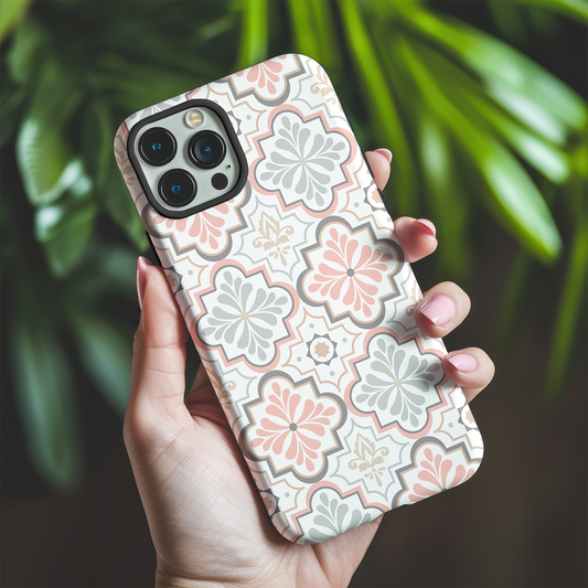 Pink Tile Tough Phone Case