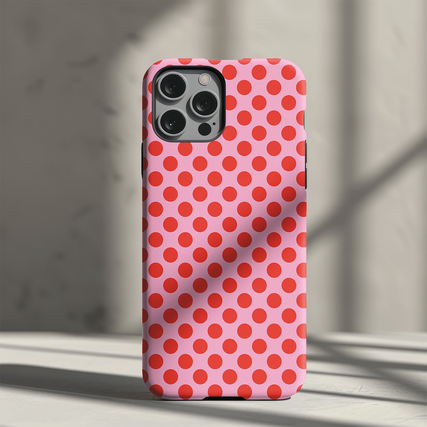 Pink and Red Spot Slim Phone Case