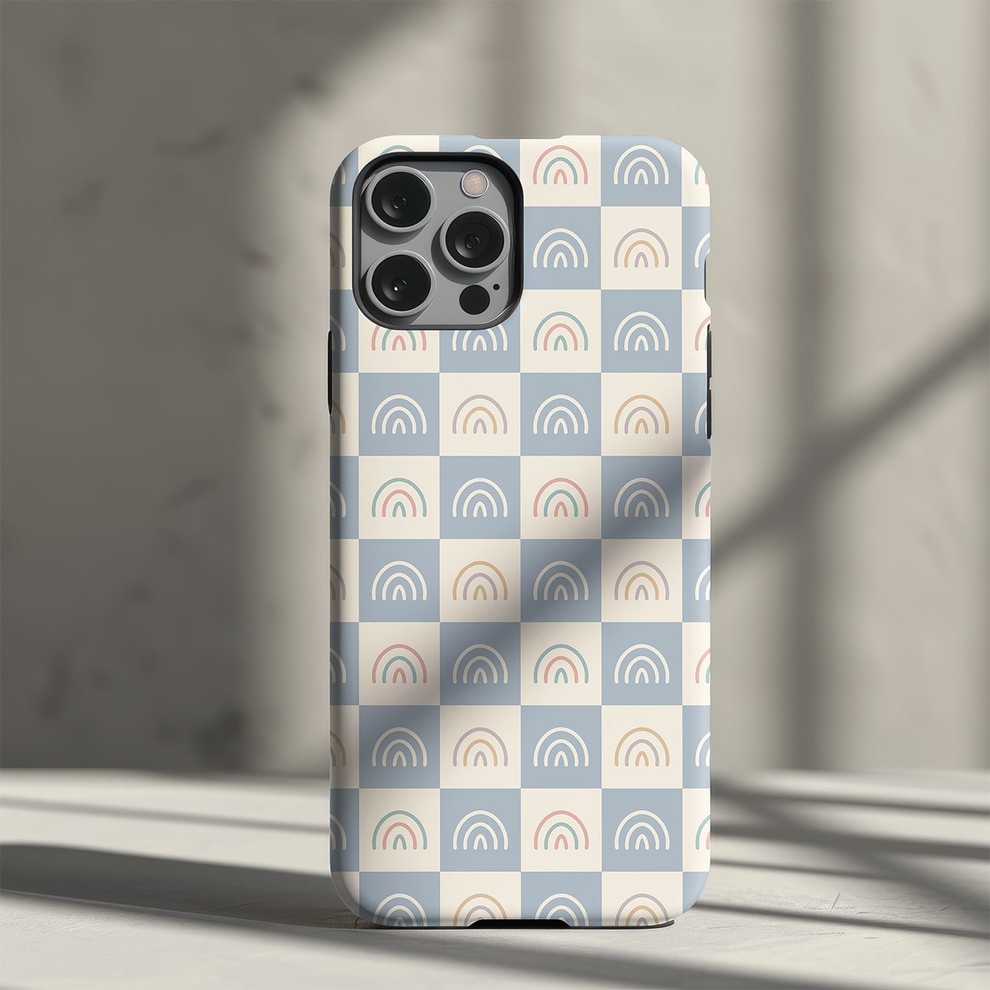 Rainbow Check Slim Phone Case