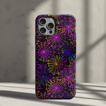 Multi Colour Spider Web Slim Phone Case