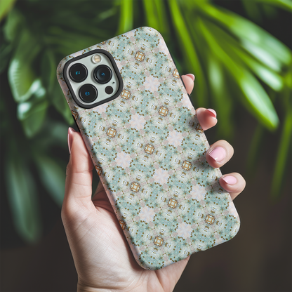 Green Mosaic Tough Phone Case