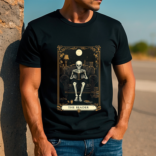 Reading Skeleton Black T-shirt
