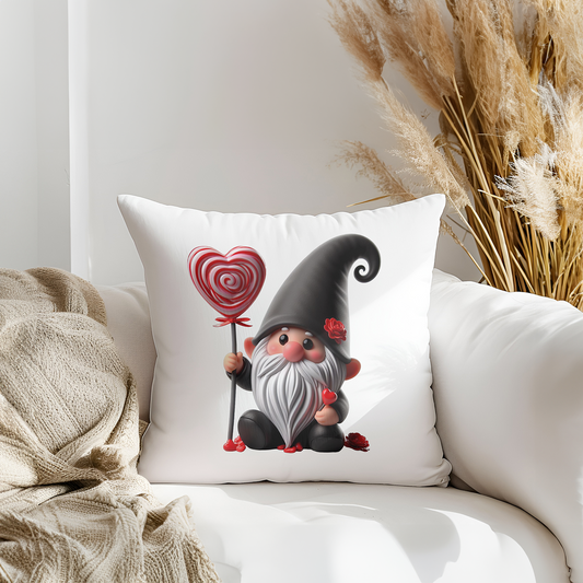 Valentine's Gonk Printed Faux Suede Cushion