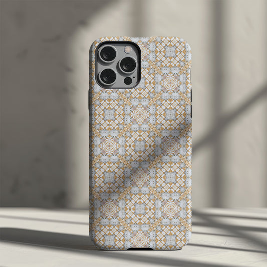 Yellow Mosaic Check Slim Phone Case