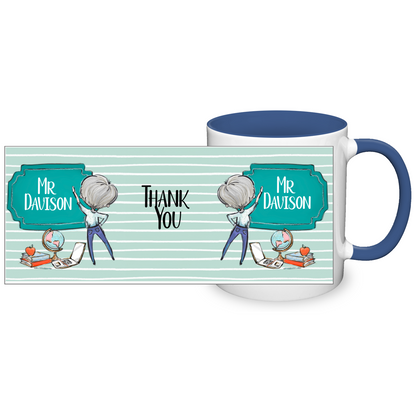 Thank You Teacher Personalised 11oz Mug #1