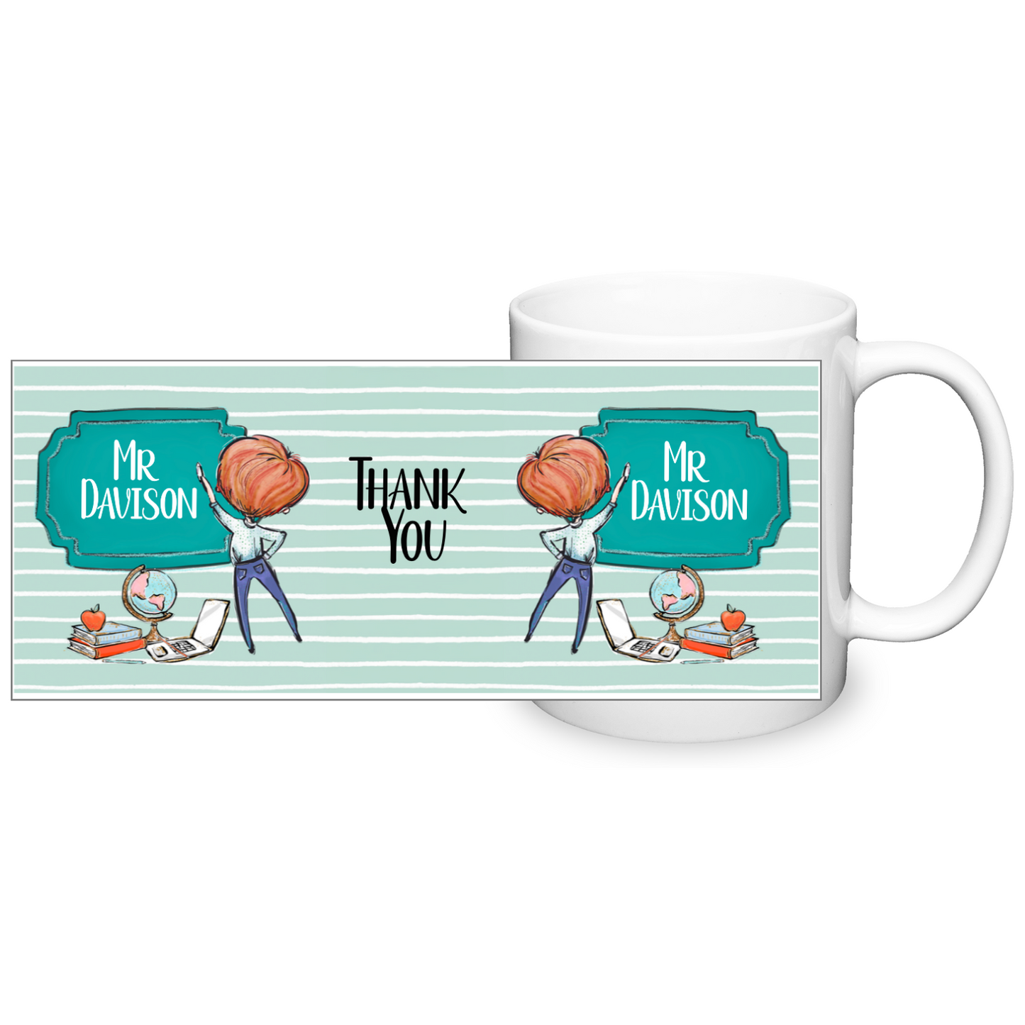 Thank You Teacher Personalised 11oz Mug #2
