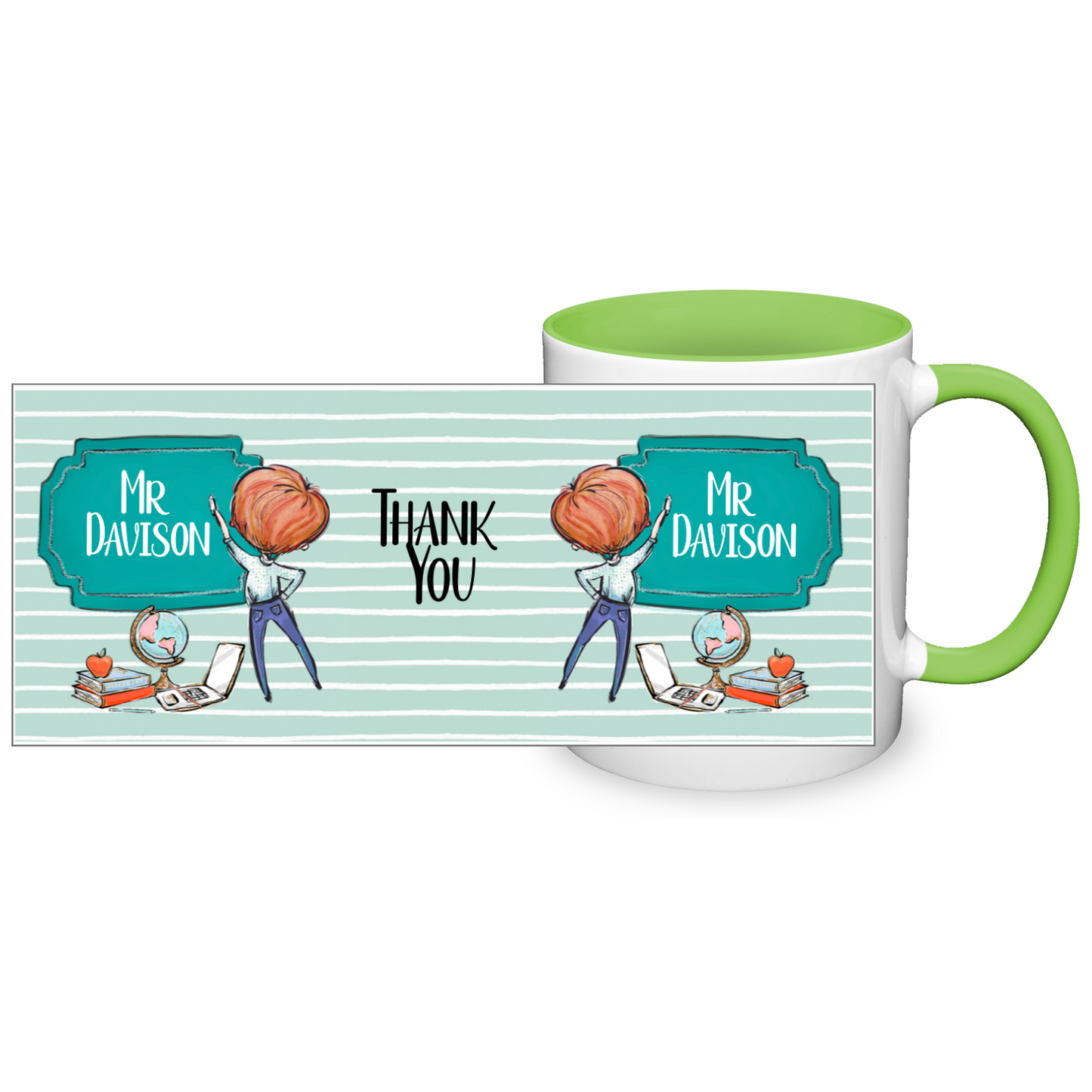 Thank You Teacher Personalised 11oz Mug #2